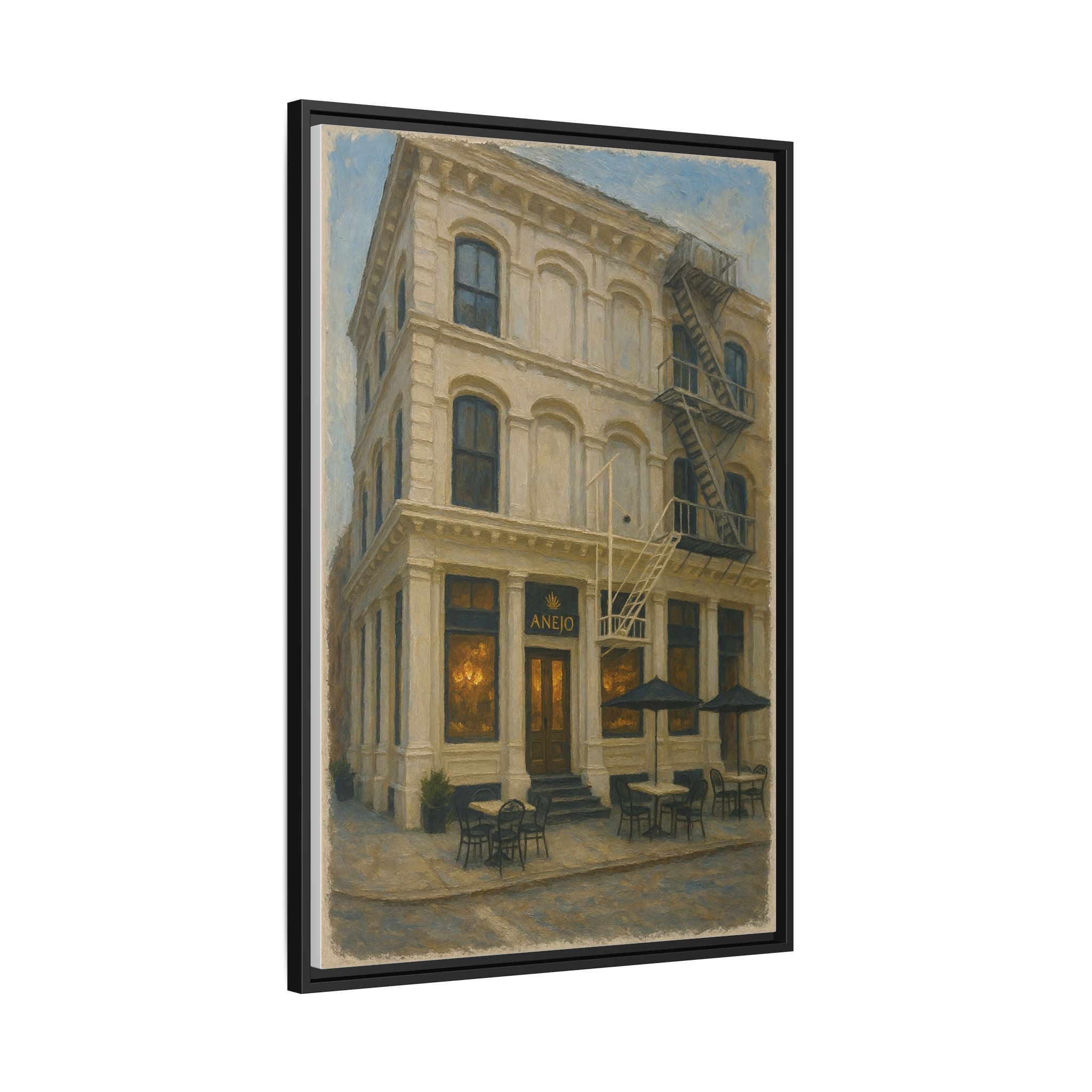 Anejo — Restaurant Print | Matte Canvas + Wooden Frame