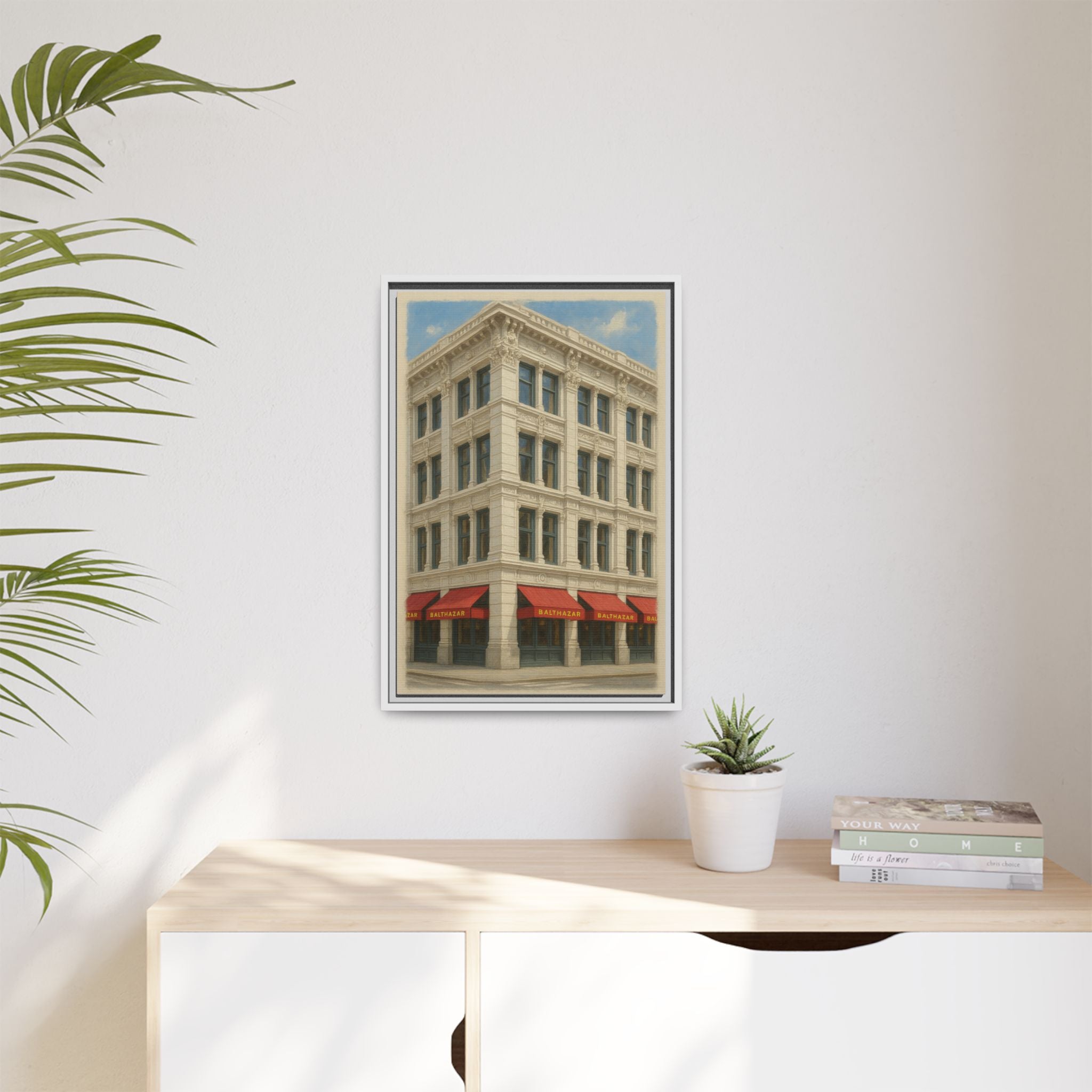 Balthazar Restaurant — Restaurant Print | Matte Canvas + Wooden Frame