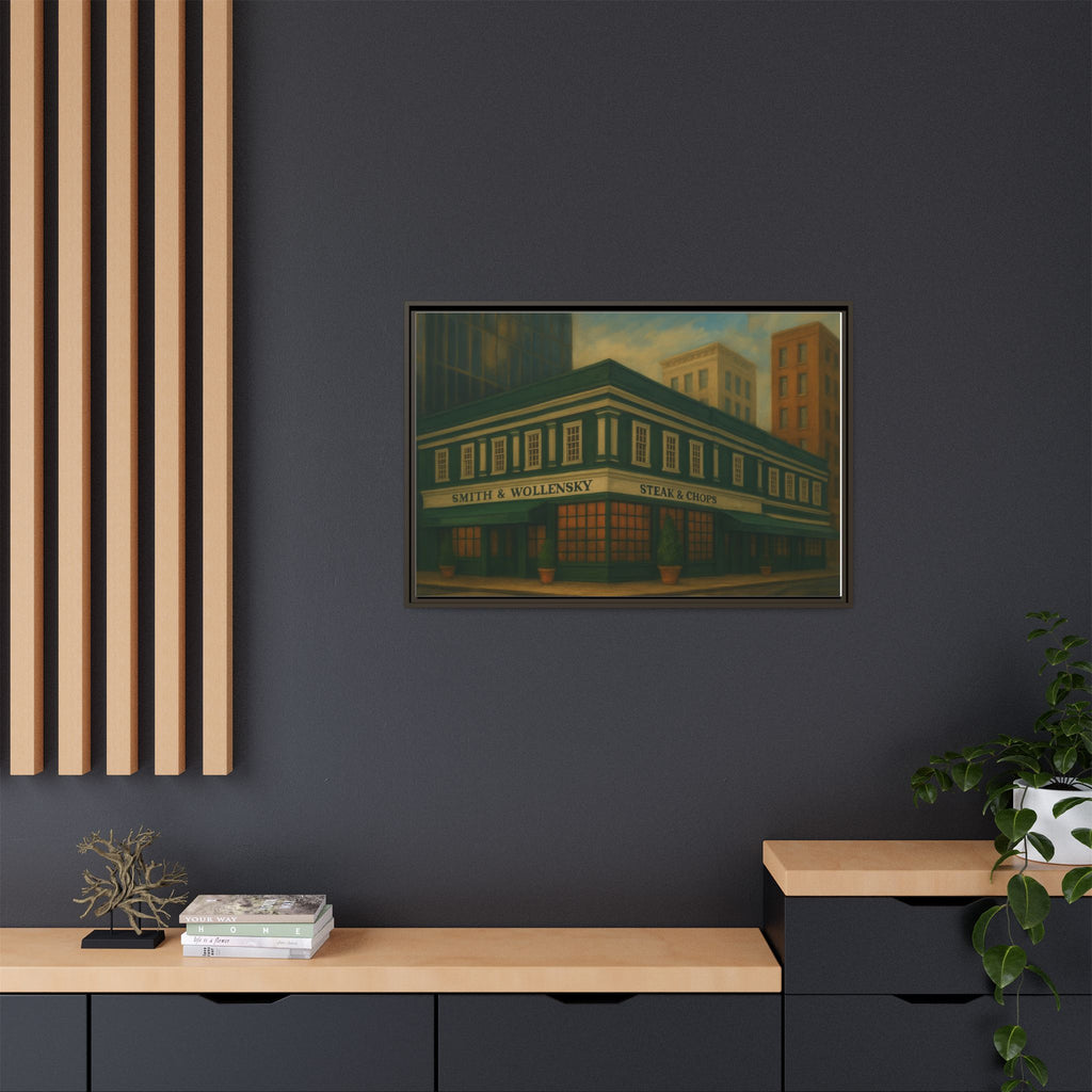 Smith and Wollensky — Restaurant Print | Matte Canvas + Wooden Frame