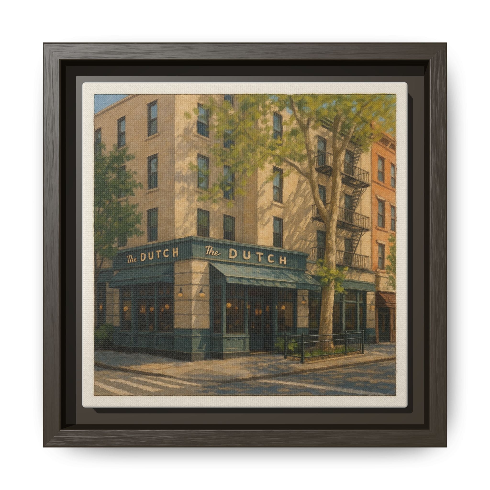 The Dutch — Restaurant Print | Matte Canvas + Wooden Frame