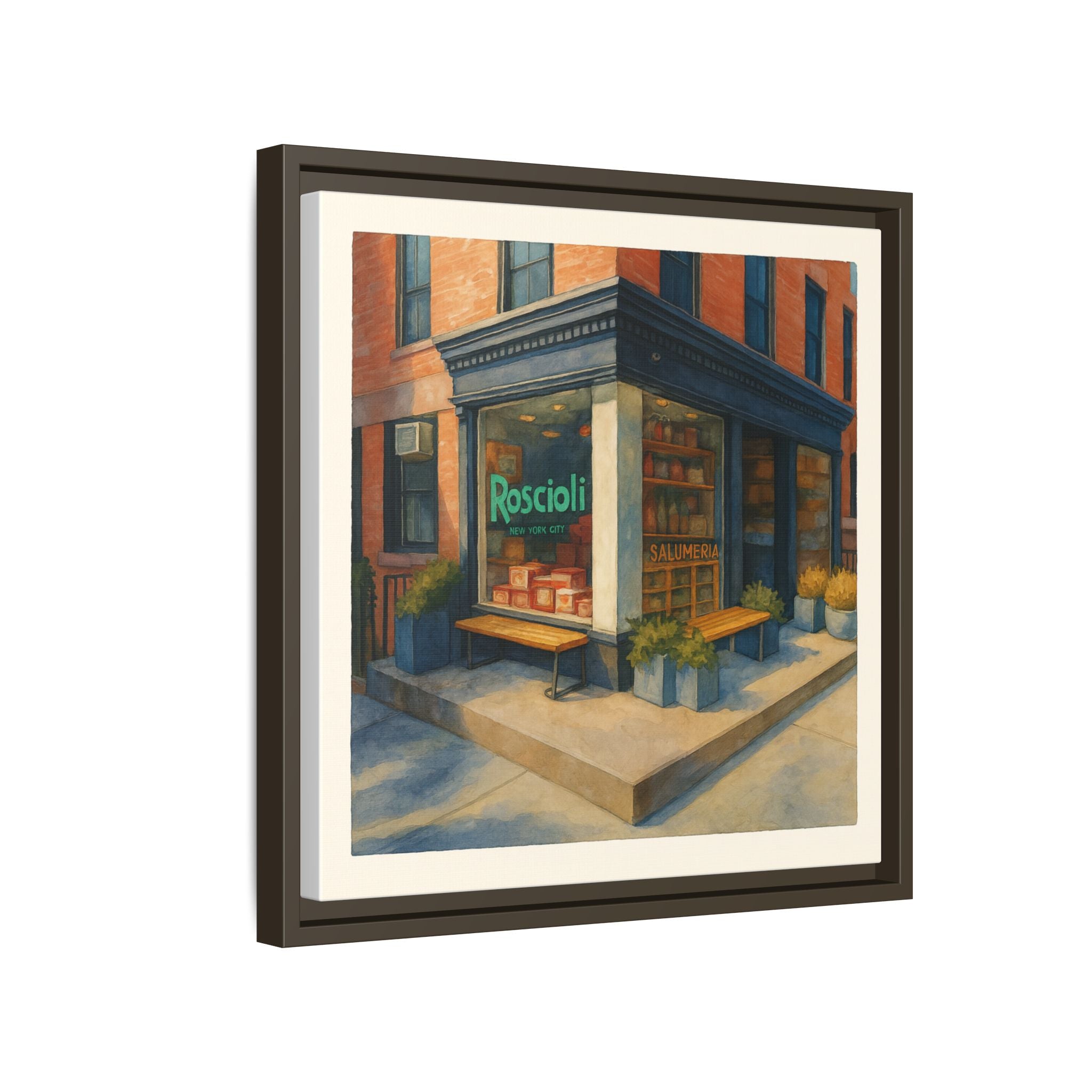 Roscioli Restaurant — Restaurant Print | Matte Canvas + Wooden Frame