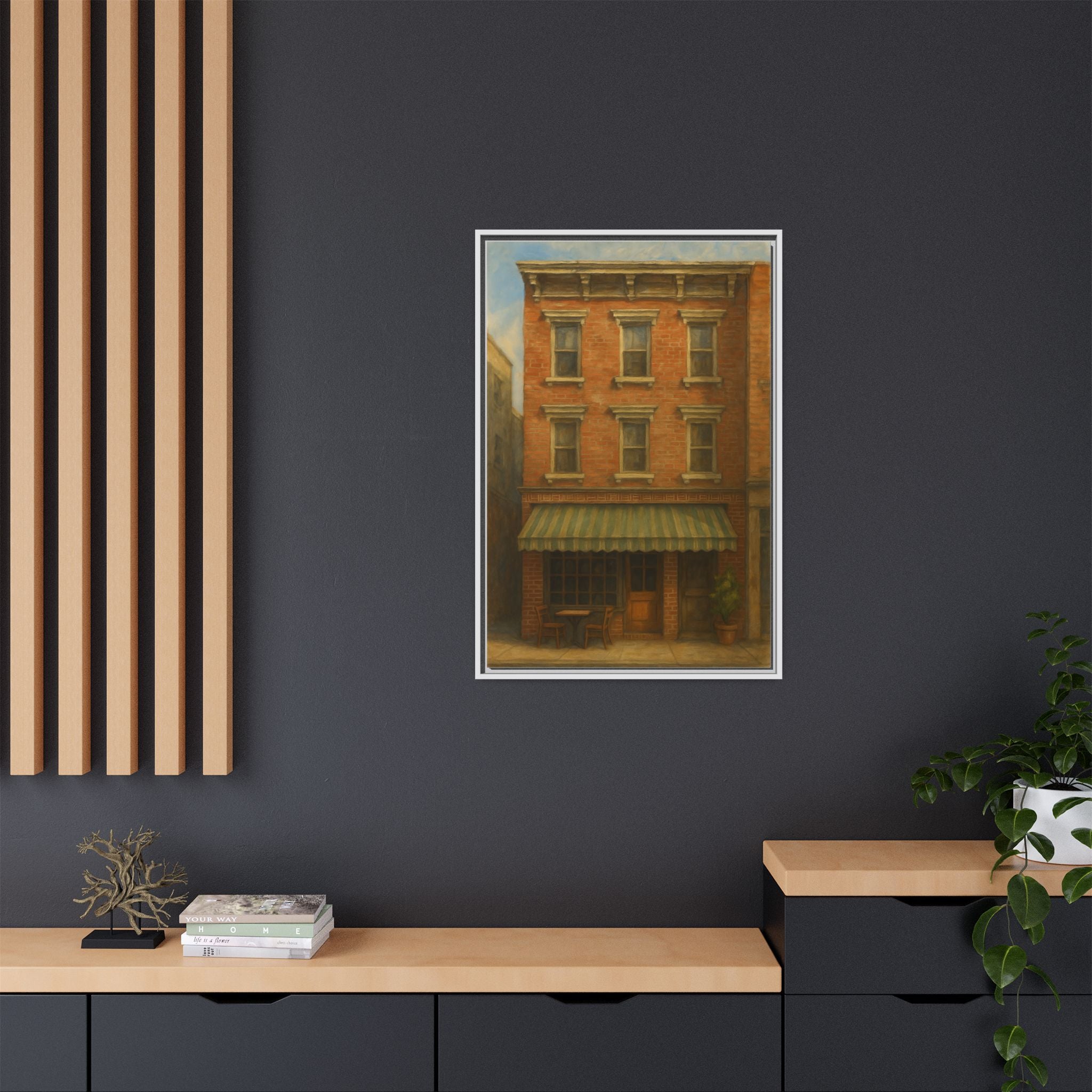 Lucali Pizzeria — Restaurant Print | Matte Canvas + Wooden Frame