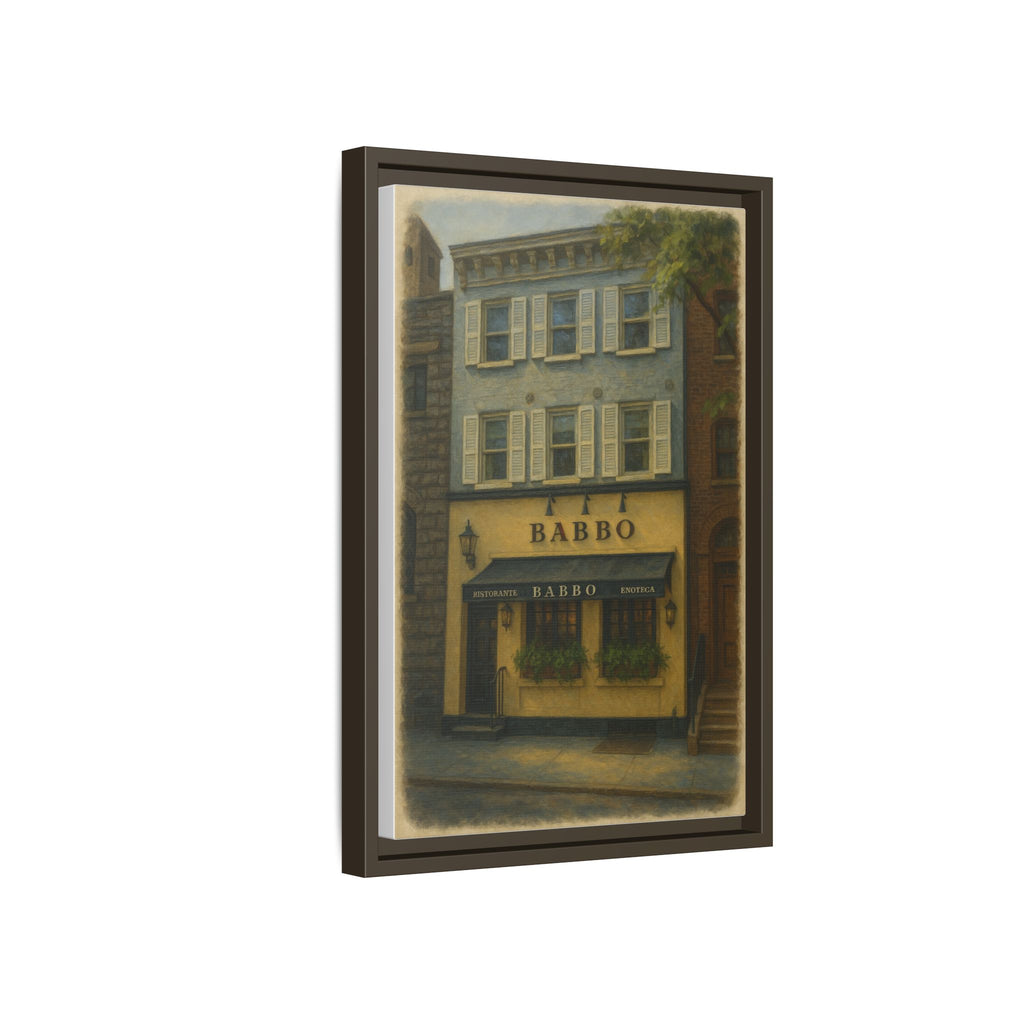 Babbo — Restaurant Print | Matte Canvas + Wooden Frame