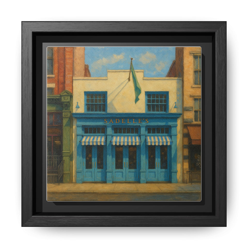 Sadelle's Restaurant — Restaurant Print | Matte Canvas + Wooden Frame