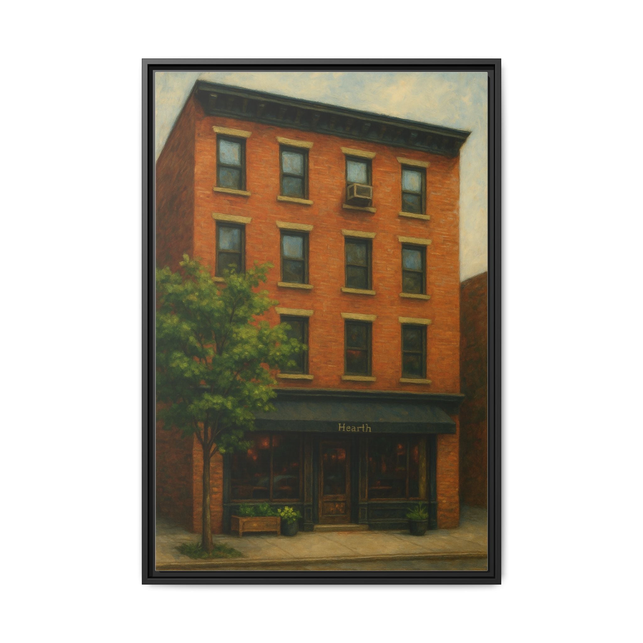 Hearth — Restaurant Print | Matte Canvas + Wooden Frame