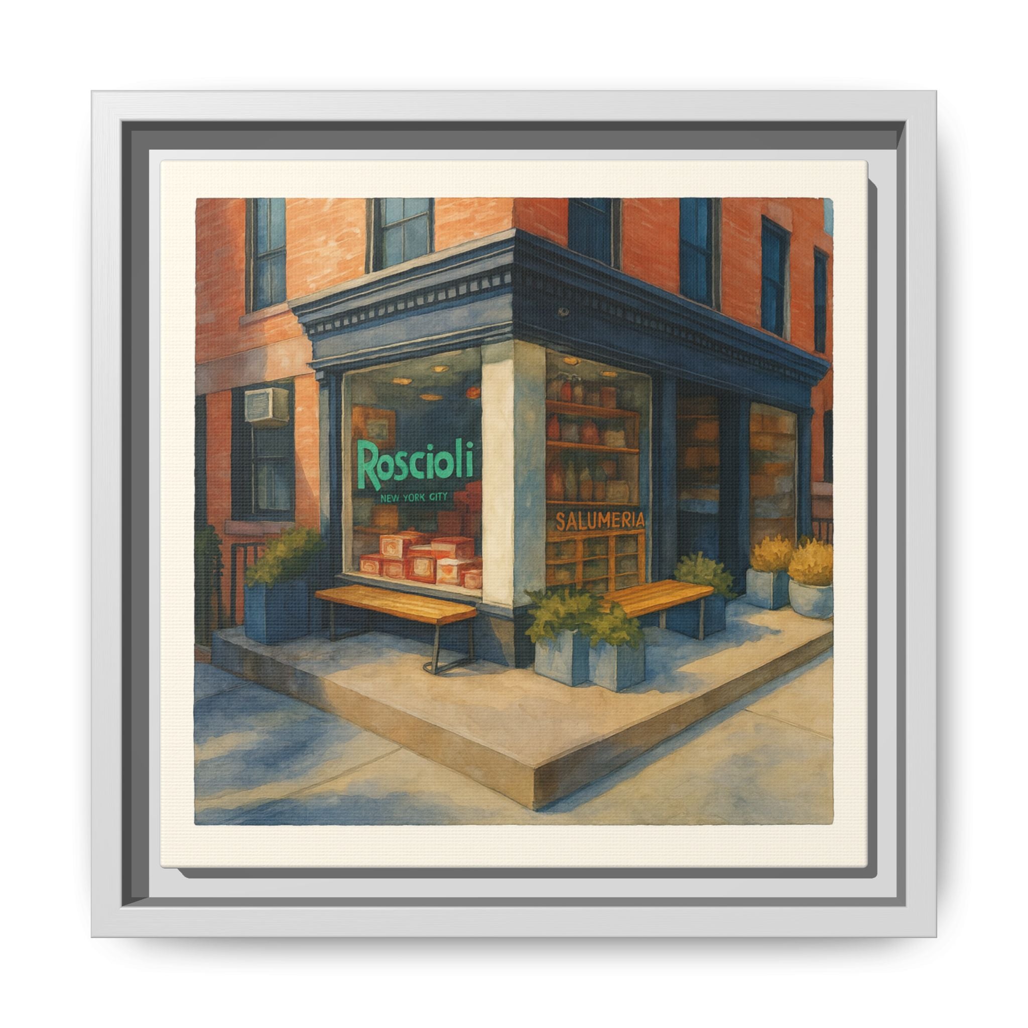 Roscioli Restaurant — Restaurant Print | Matte Canvas + Wooden Frame