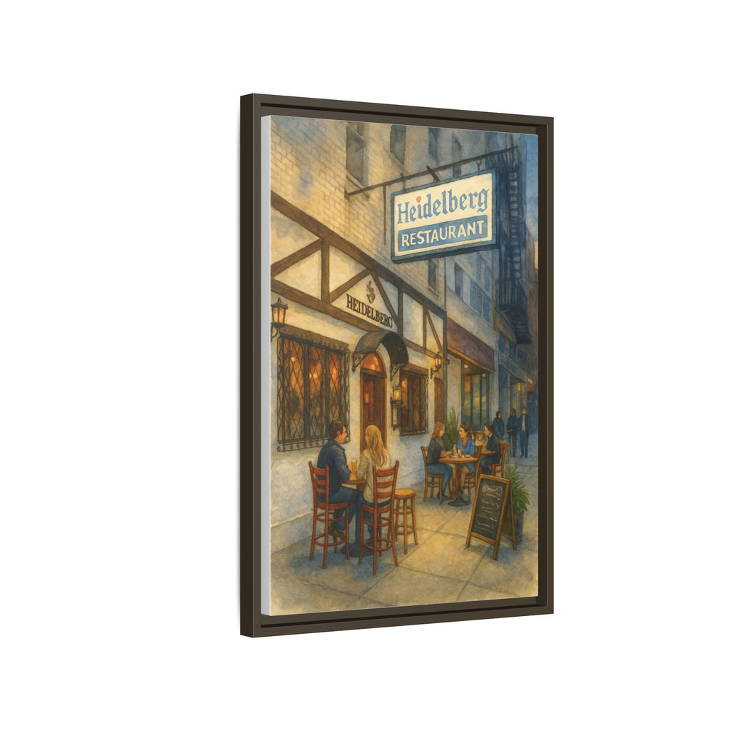 Heidelberg — Restaurant Print | Matte Canvas + Wooden Frame