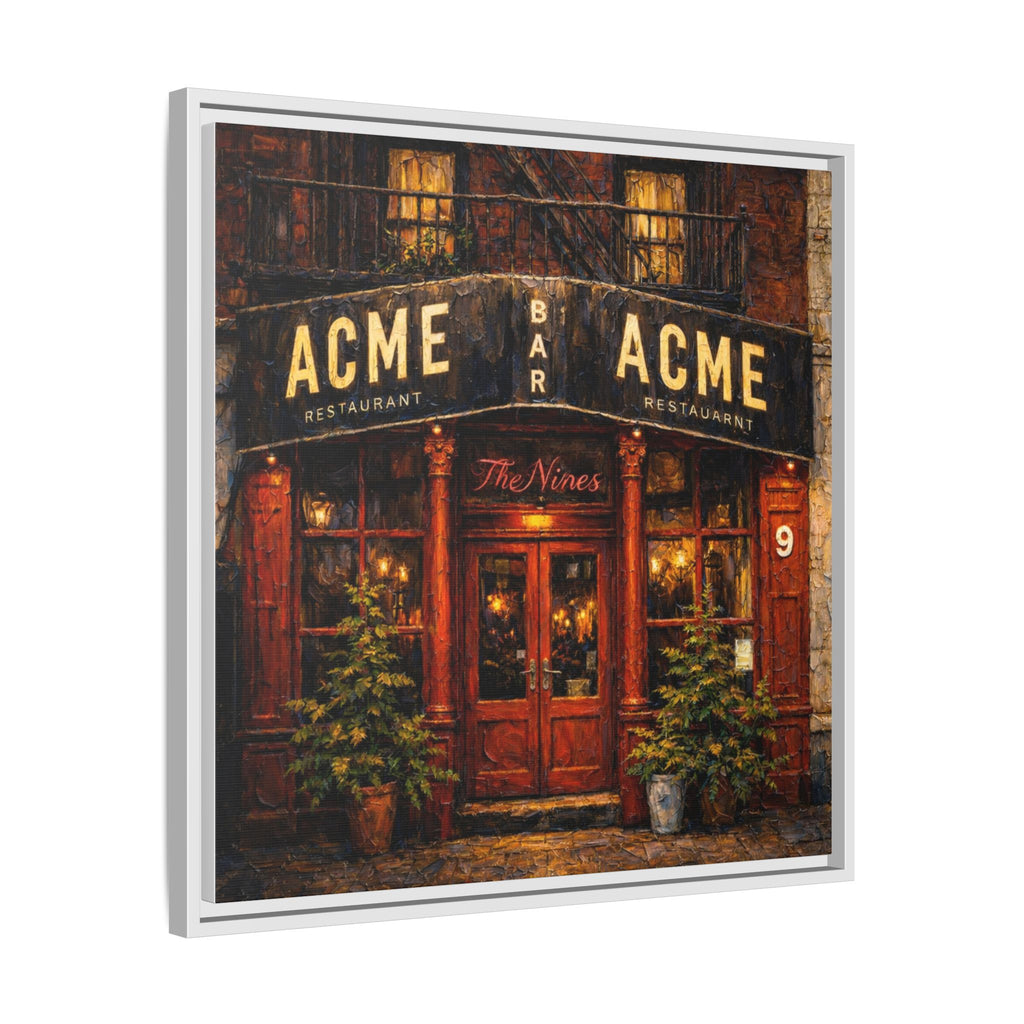 The Nines — Restaurant Print | Matte Canvas + Wooden Frame