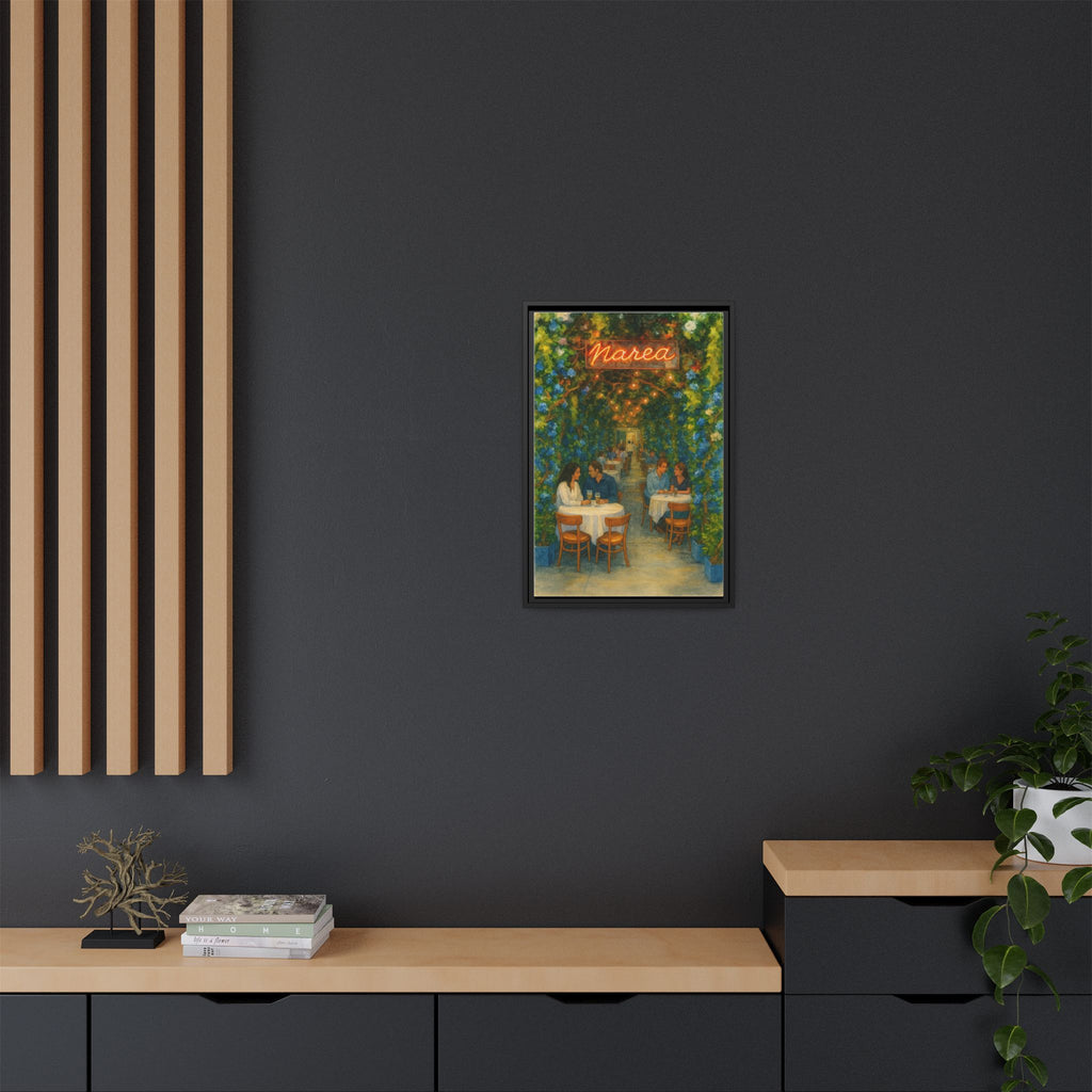 Marea — Restaurant Print | Matte Canvas + Wooden Frame