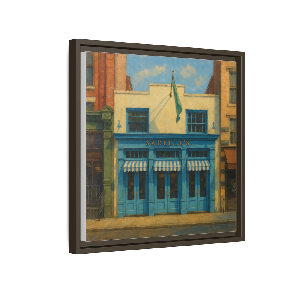 Sadelle's Restaurant — Restaurant Print | Matte Canvas + Wooden Frame