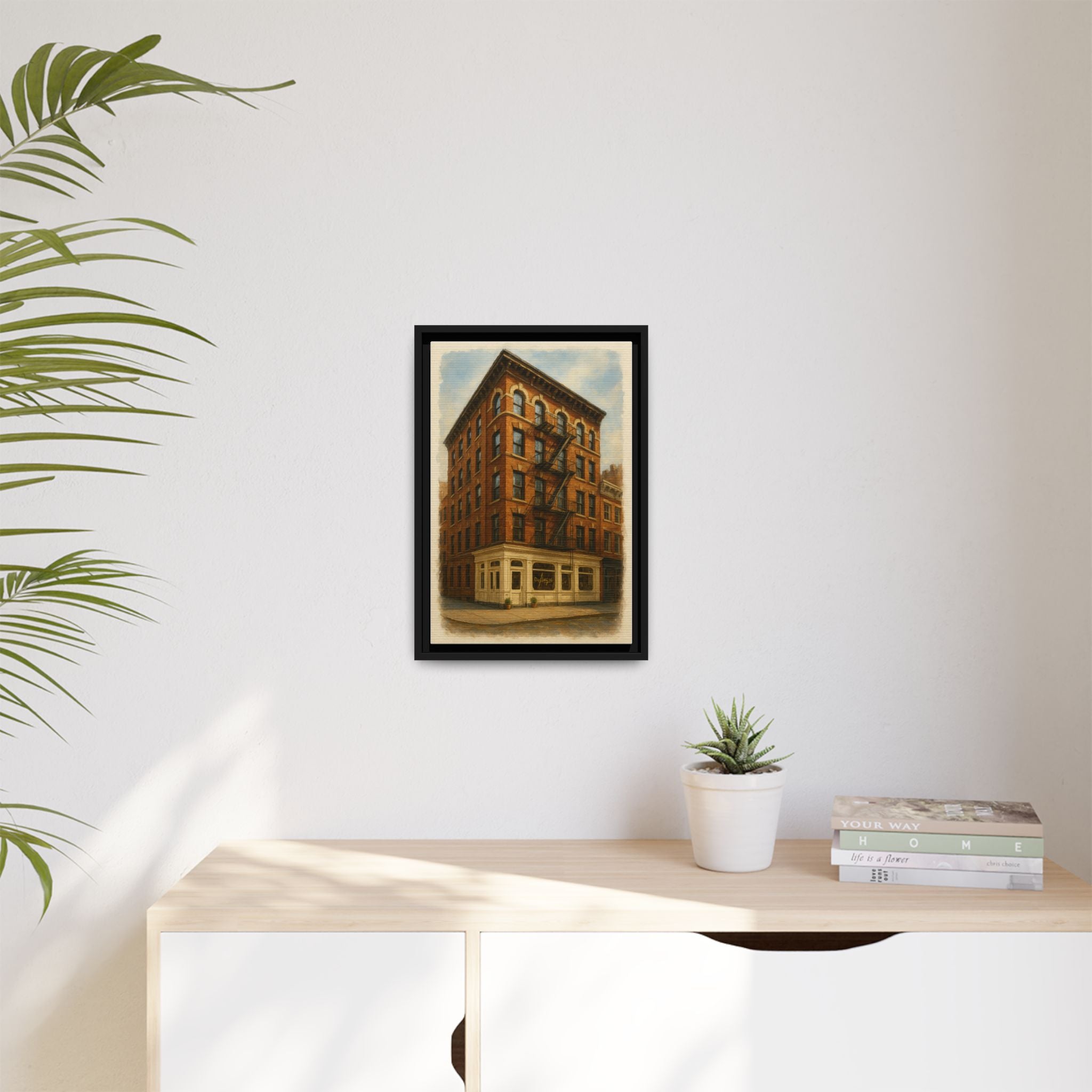 Don Angie — Restaurant Print | Matte Canvas + Wooden Frame