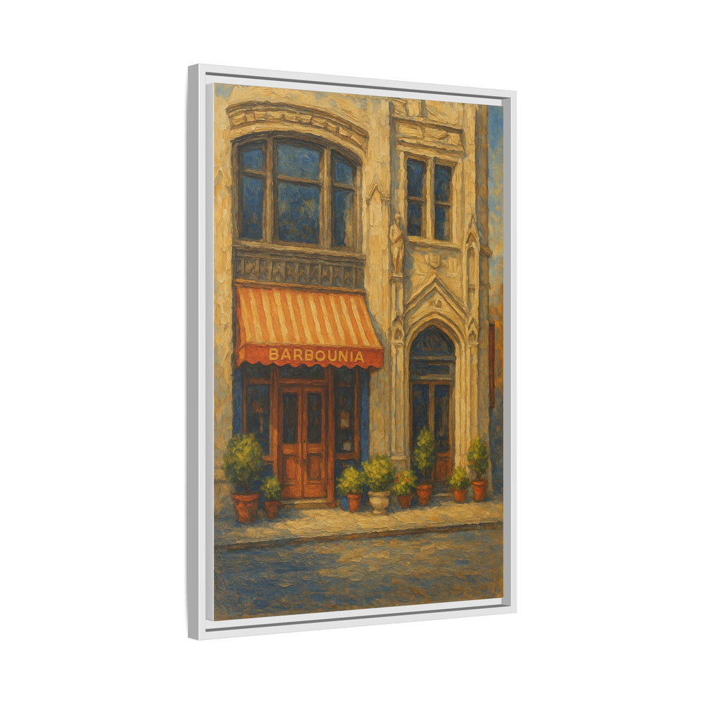 Barbounia restaurant artwork wedding gift framed canvas