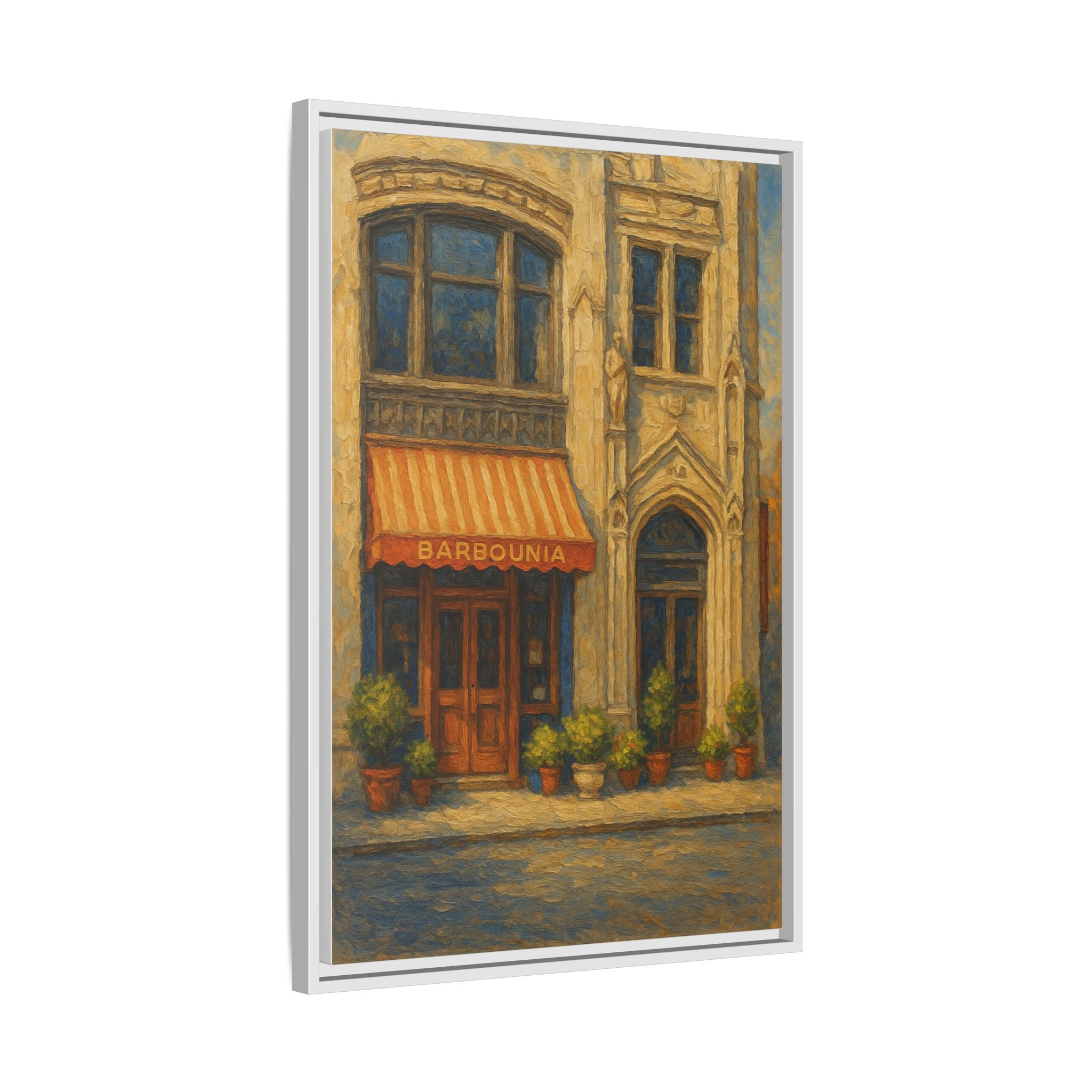 Barbounia restaurant artwork wedding gift framed canvas