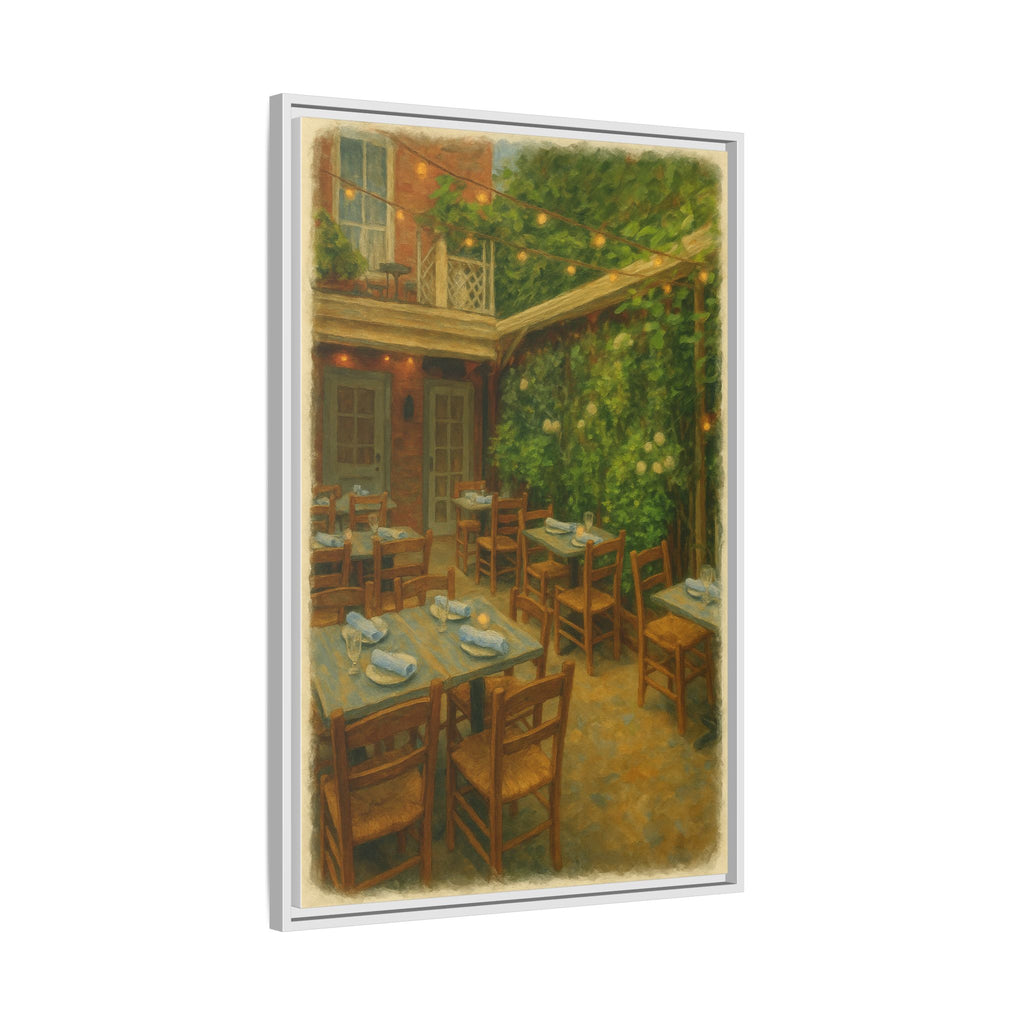 Palma — Restaurant Print | Matte Canvas + Wooden Frame