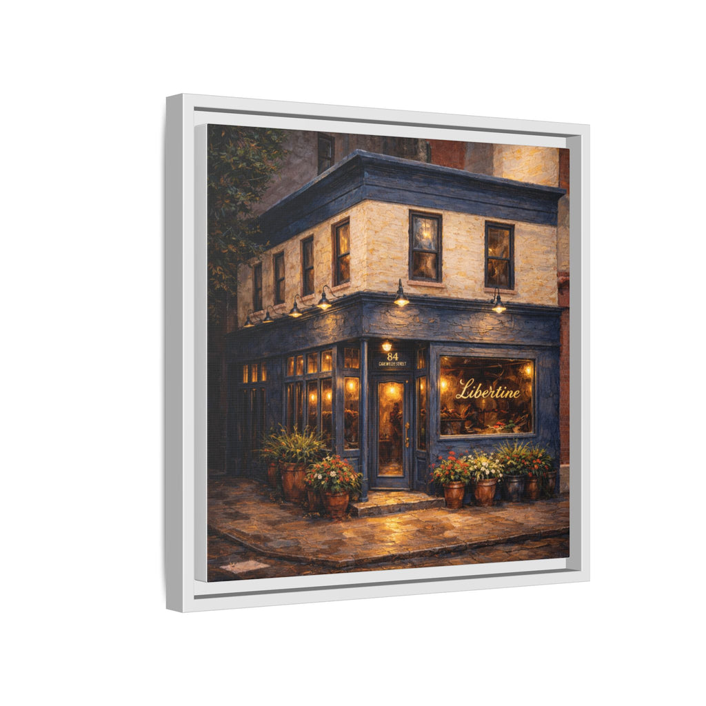 Libertine Manhattan restaurant print framed canvas artwork