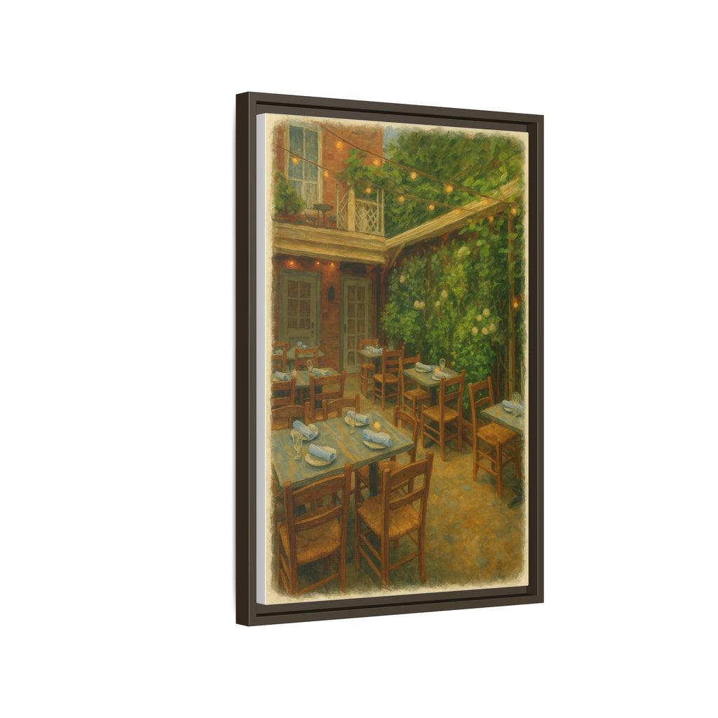 Palma — Restaurant Print | Matte Canvas + Wooden Frame