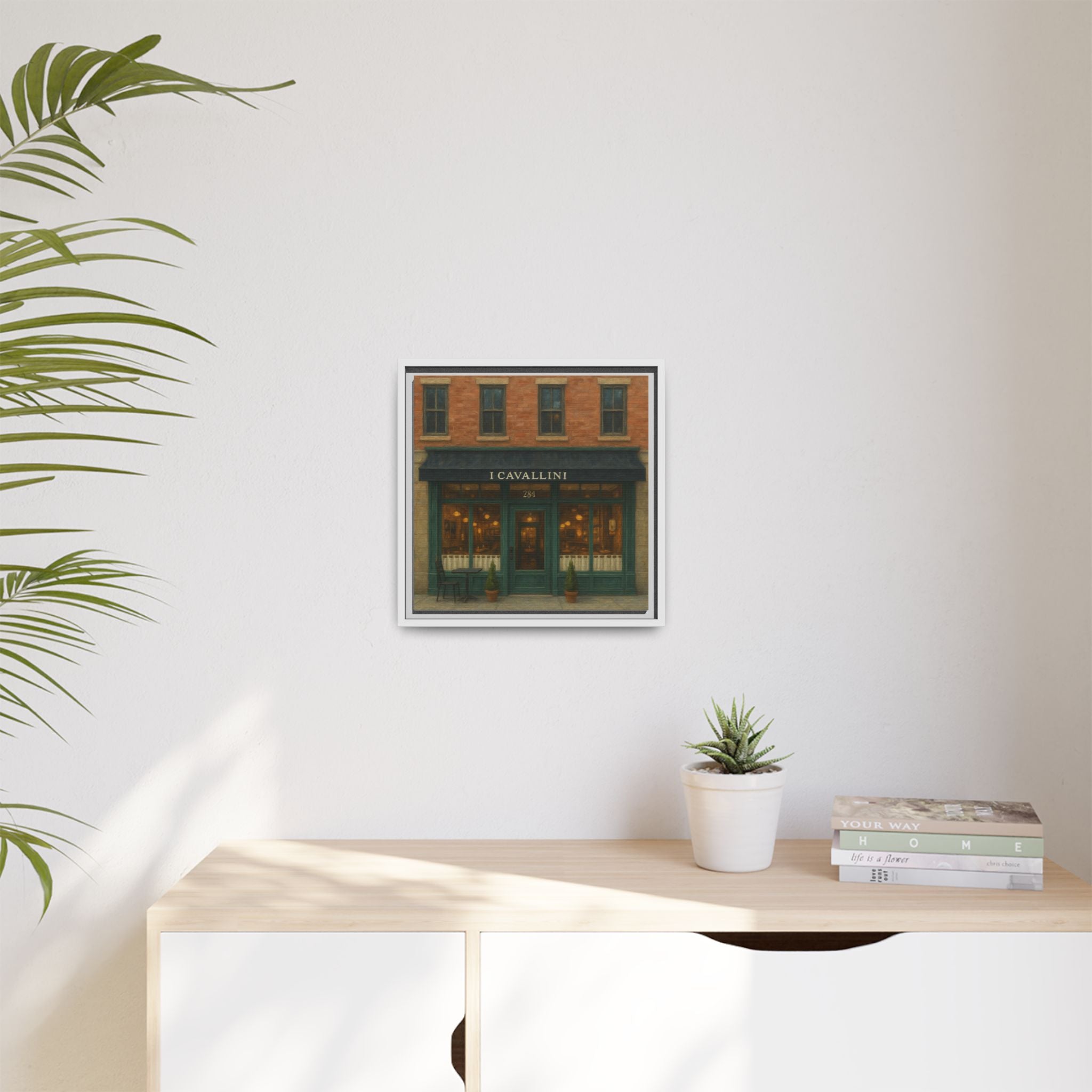 I Cavallini — Restaurant Print | Matte Canvas + Wooden Frame
