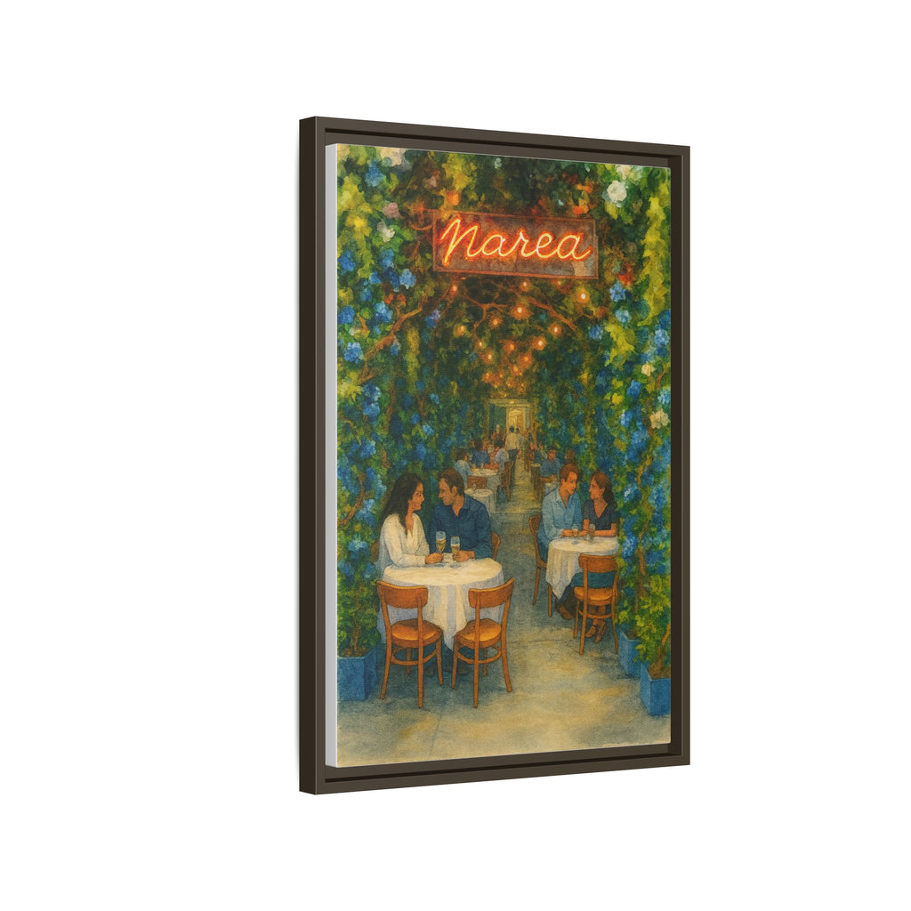 Marea — Restaurant Print | Matte Canvas + Wooden Frame
