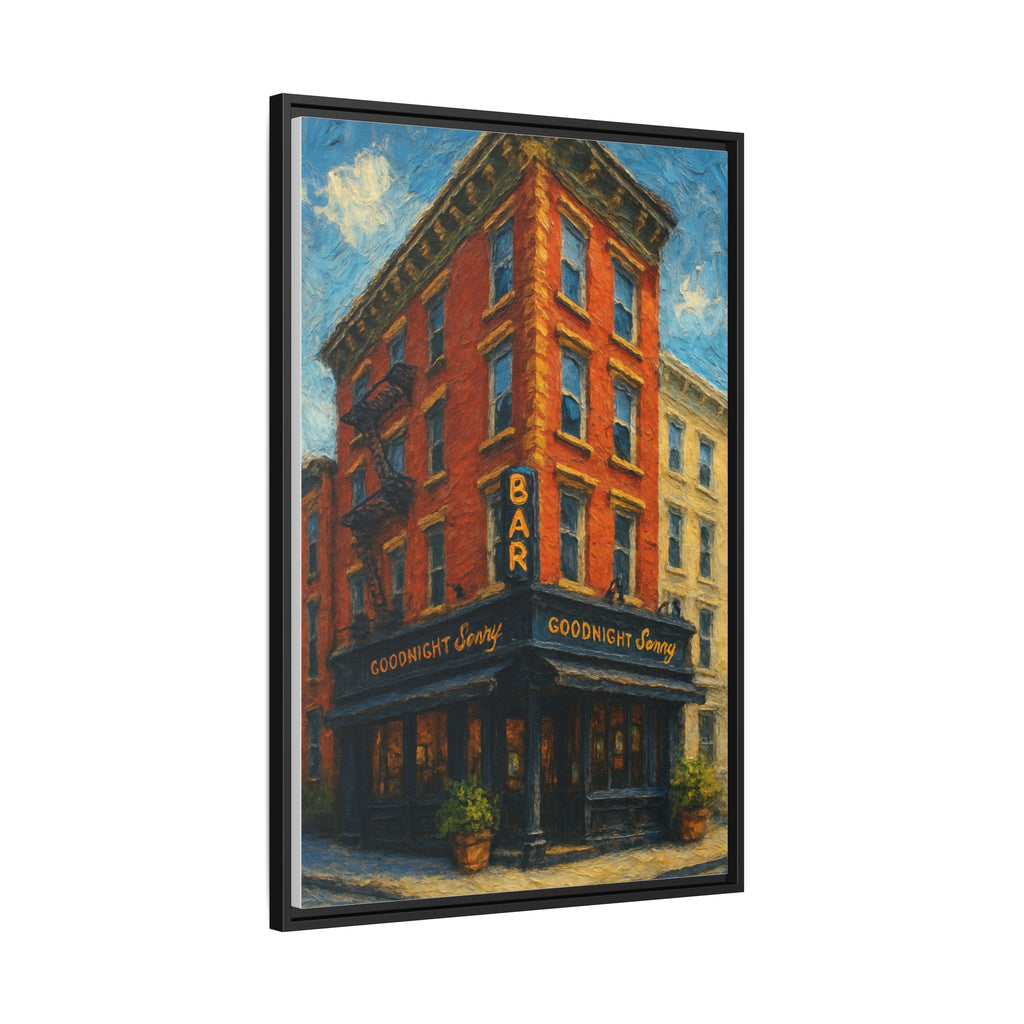 Goodnight Sonny — Restaurant Print | Matte Canvas + Wooden Frame