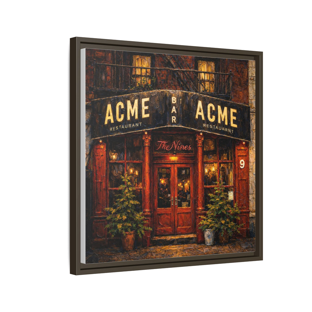 The Nines — Restaurant Print | Matte Canvas + Wooden Frame