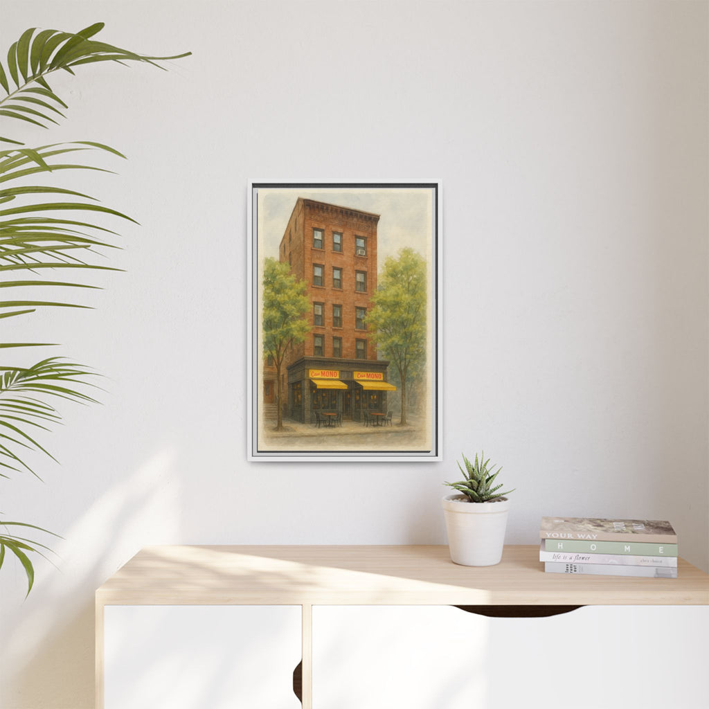 Casa Mono — Restaurant Print | Matte Canvas + Wooden Frame