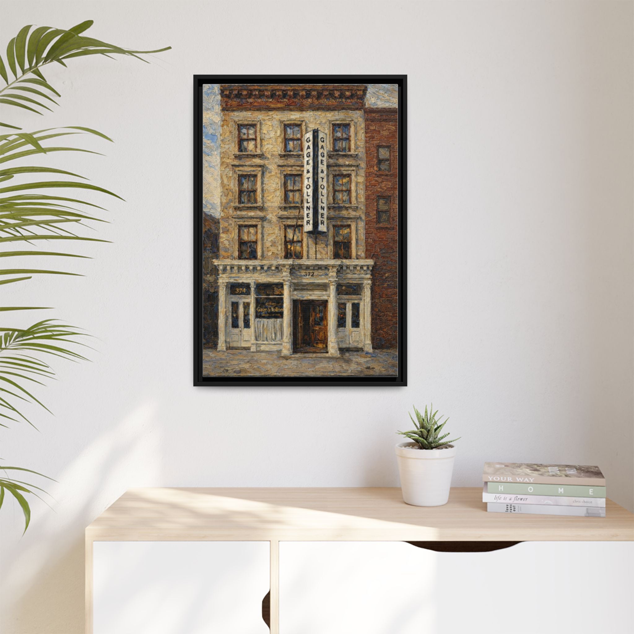 Gage & Tollner — Restaurant Print | Matte Canvas + Wooden Frame