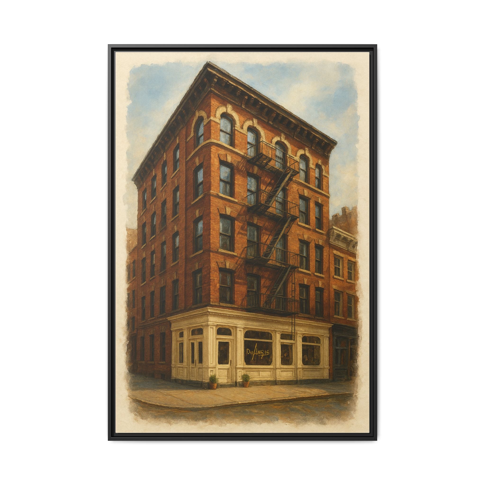 Don Angie — Restaurant Print | Matte Canvas + Wooden Frame