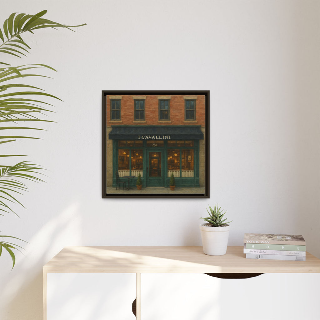 I Cavallini — Restaurant Print | Matte Canvas + Wooden Frame