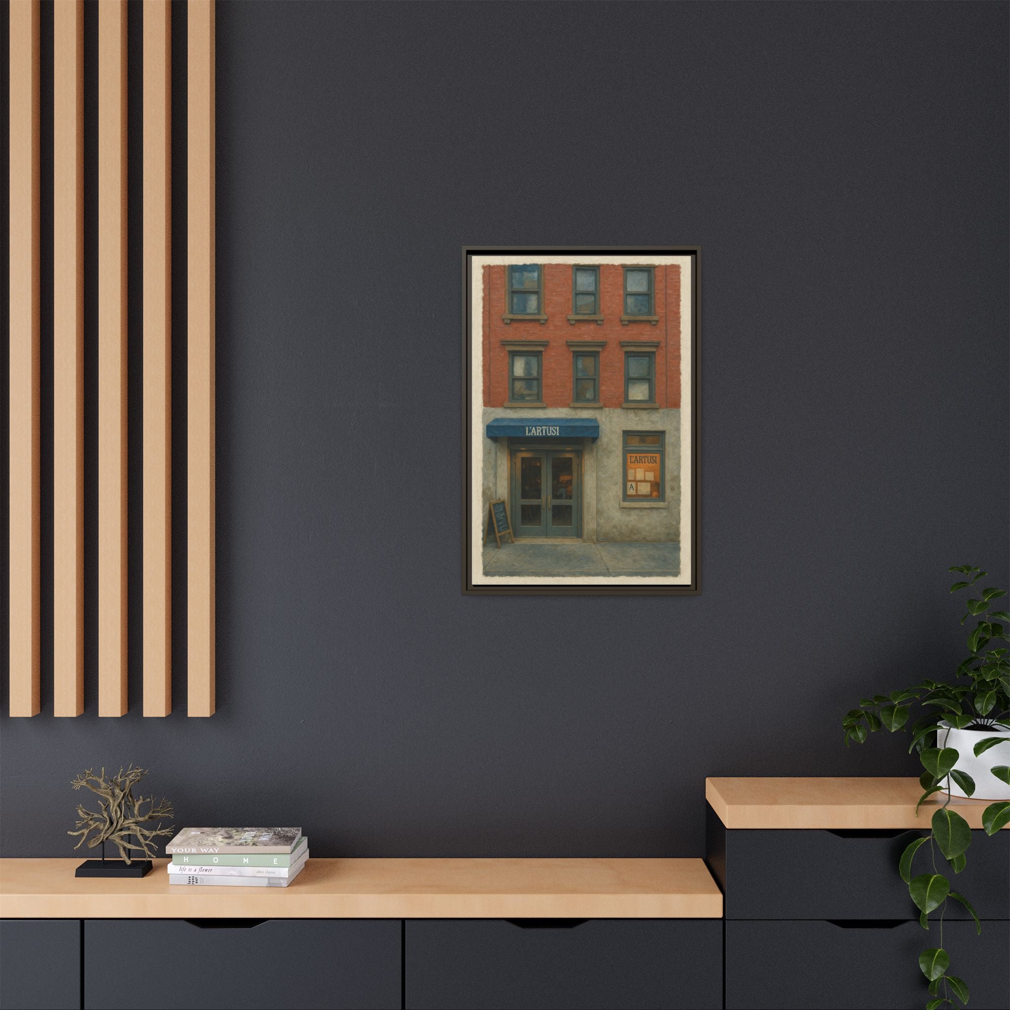 L'Artusi — Restaurant Print | Matte Canvas + Wooden Frame
