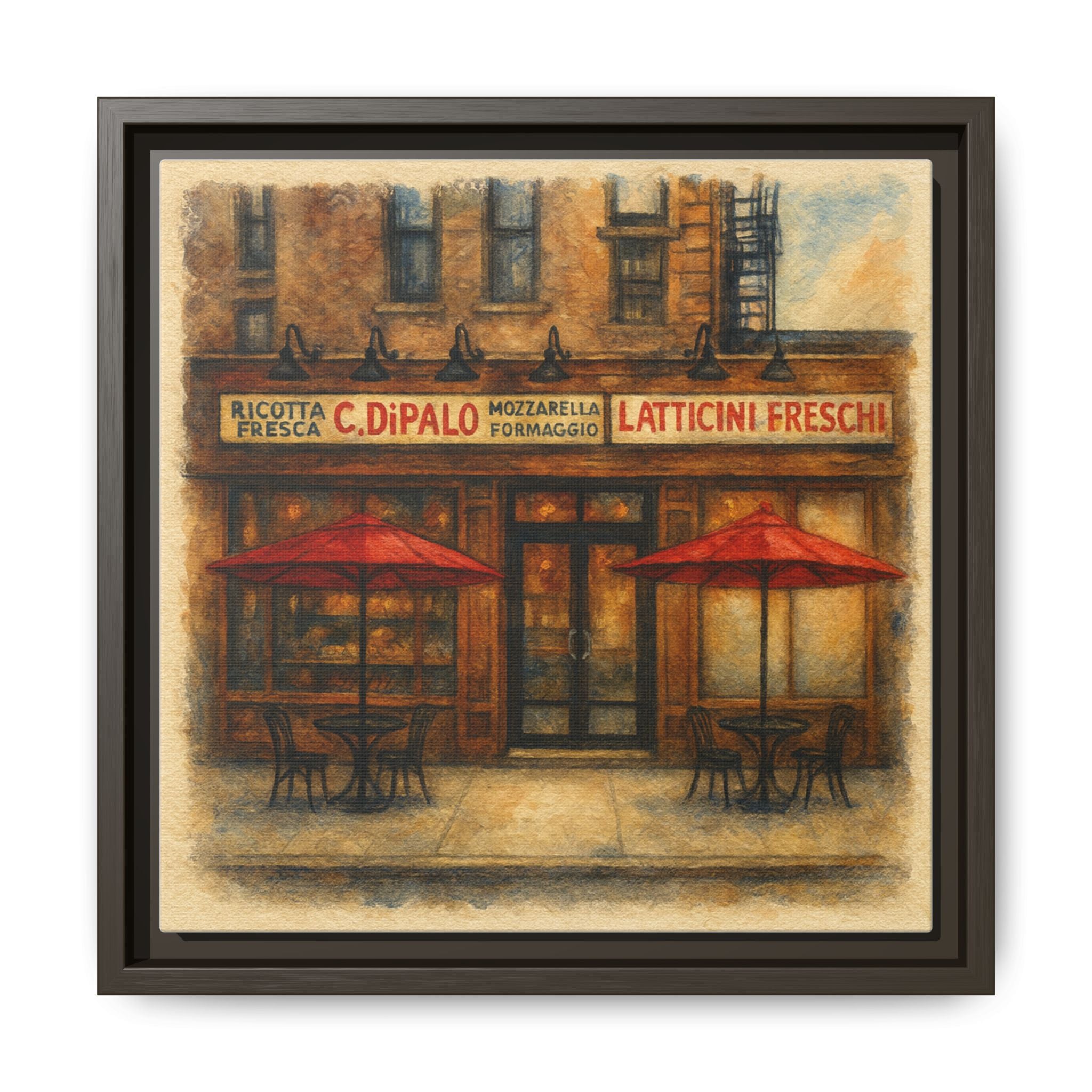 C Di Palo — Restaurant Print | Matte Canvas + Wooden Frame