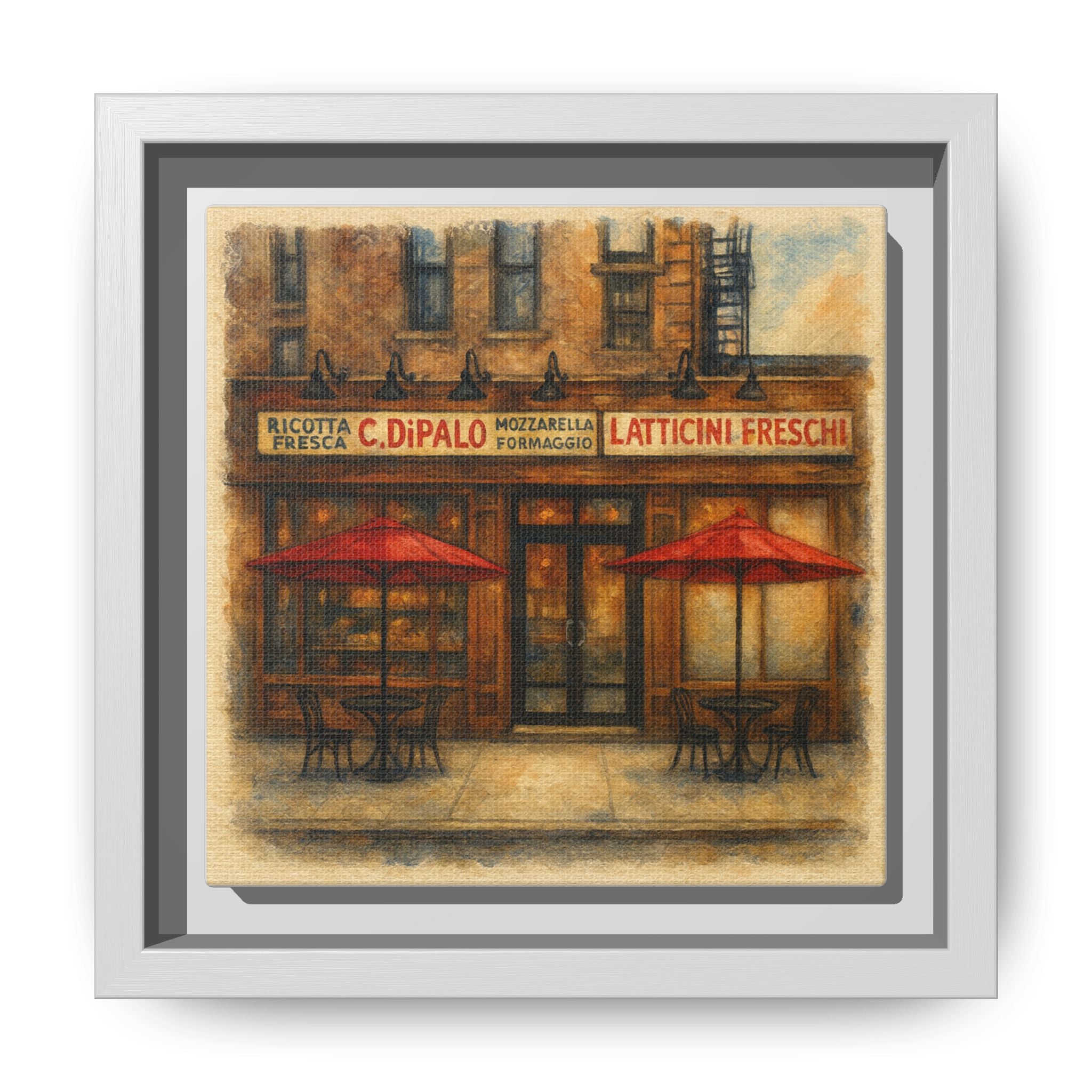 C Di Palo — Restaurant Print | Matte Canvas + Wooden Frame