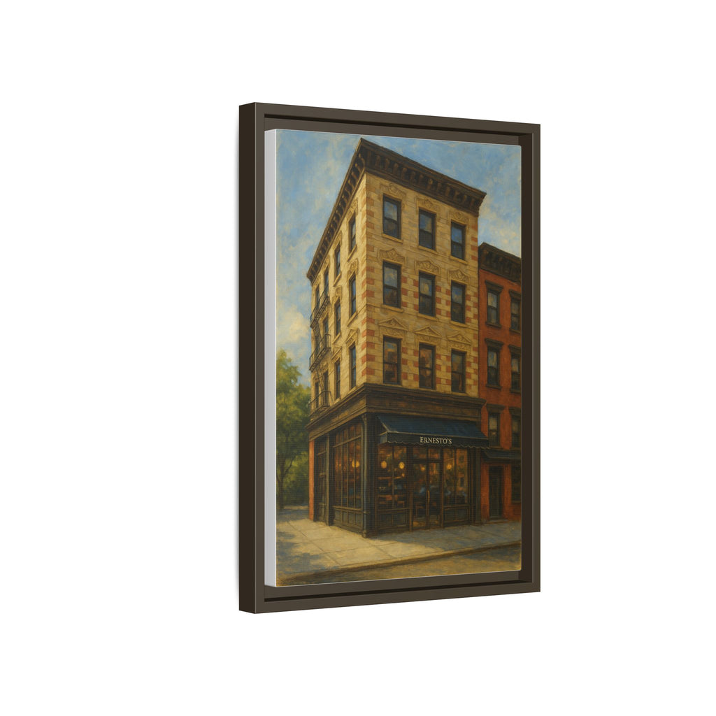 Ernesto's — Restaurant Print | Matte Canvas + Wooden Frame