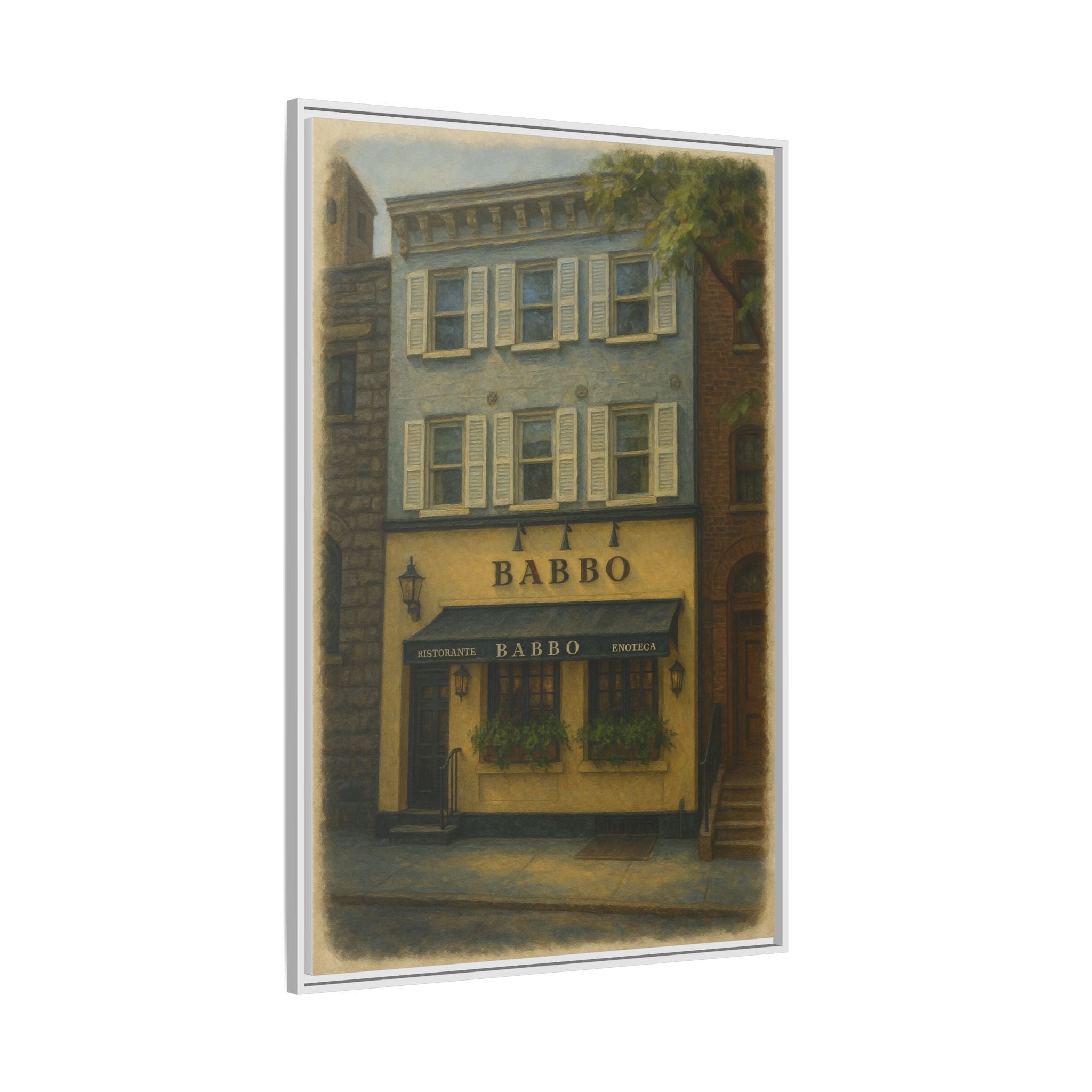 Babbo — Restaurant Print | Matte Canvas + Wooden Frame