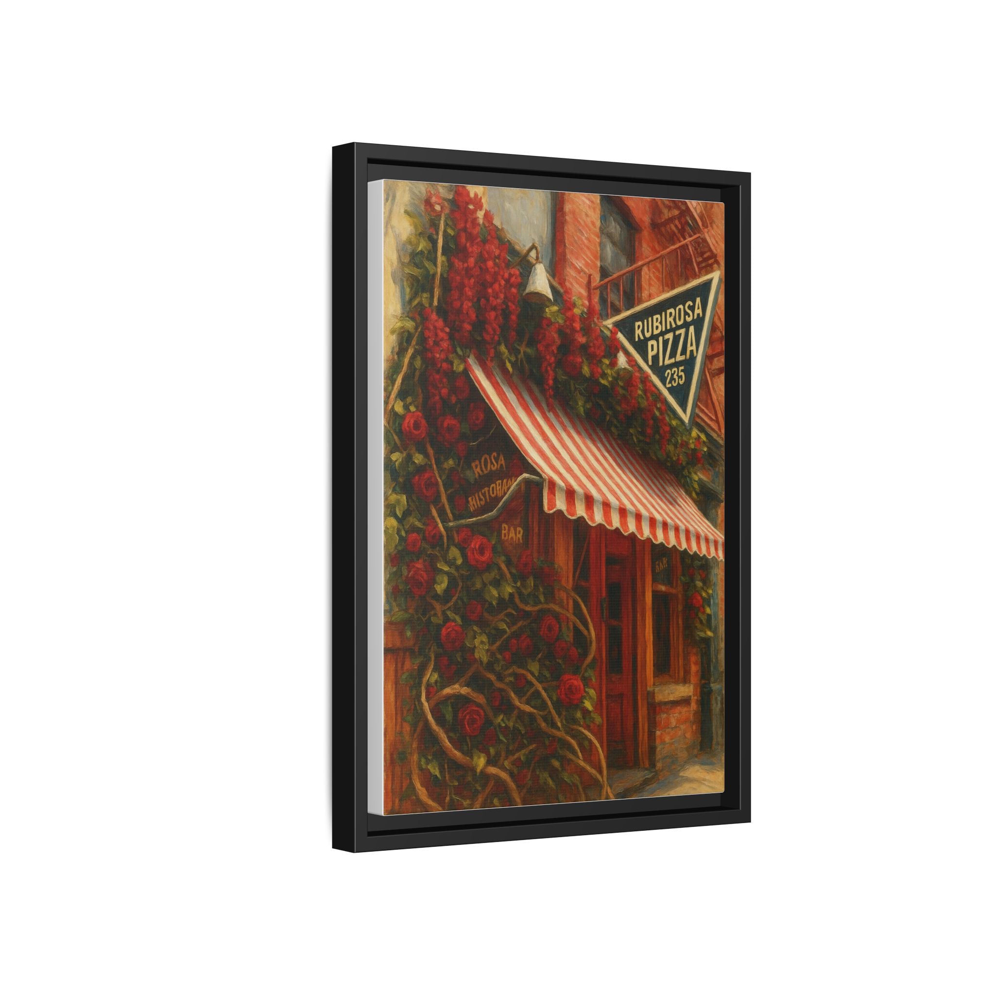 Rubirosa — Restaurant Print | Matte Canvas + Wooden Frame