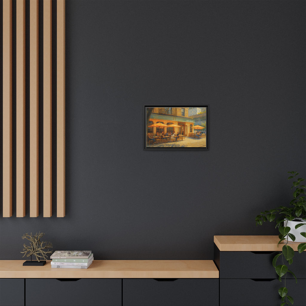 Café Maud — Restaurant Print | Matte Canvas + Wooden Frame
