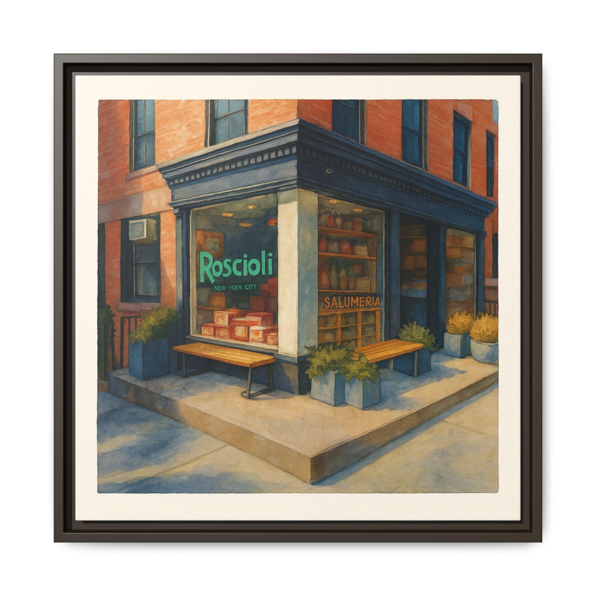 Roscioli Restaurant — Restaurant Print | Matte Canvas + Wooden Frame