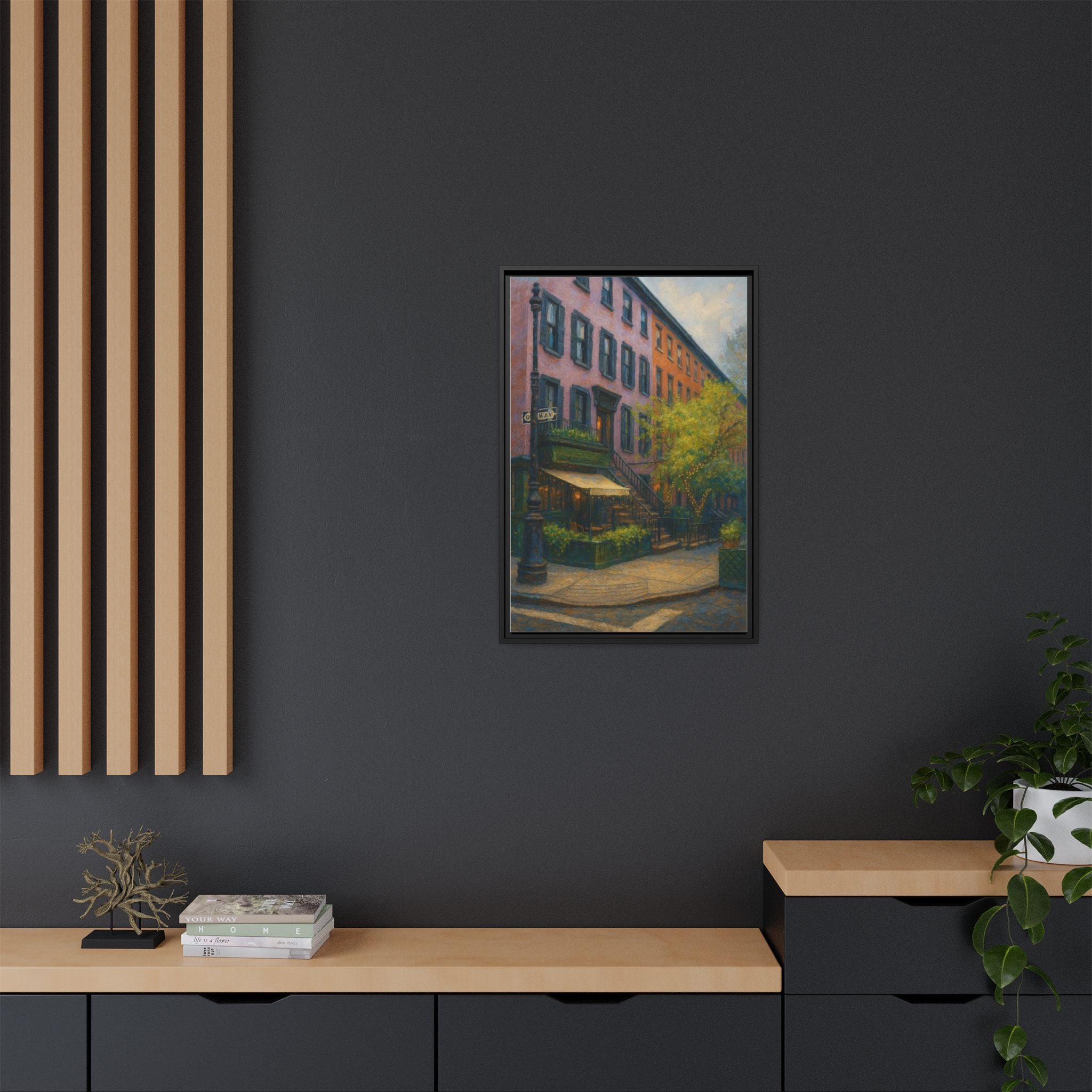 The Waverly Inn — Restaurant Print | Matte Canvas + Wooden Frame