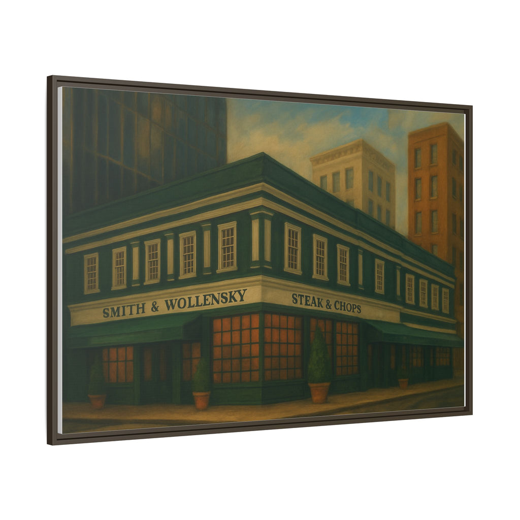 Smith and Wollensky — Restaurant Print | Matte Canvas + Wooden Frame