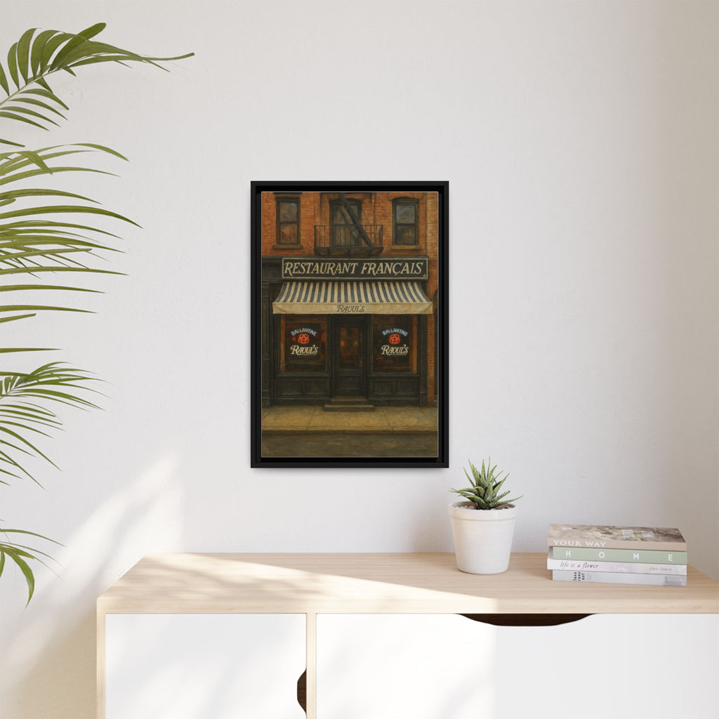 Raoul's Restaurant — Restaurant Print | Matte Canvas + Wooden Frame