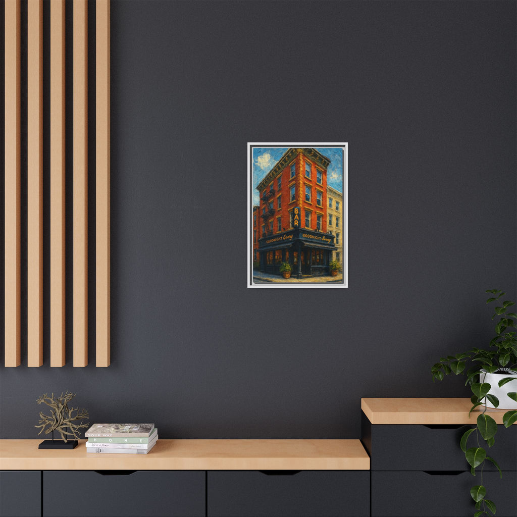 Goodnight Sonny — Restaurant Print | Matte Canvas + Wooden Frame