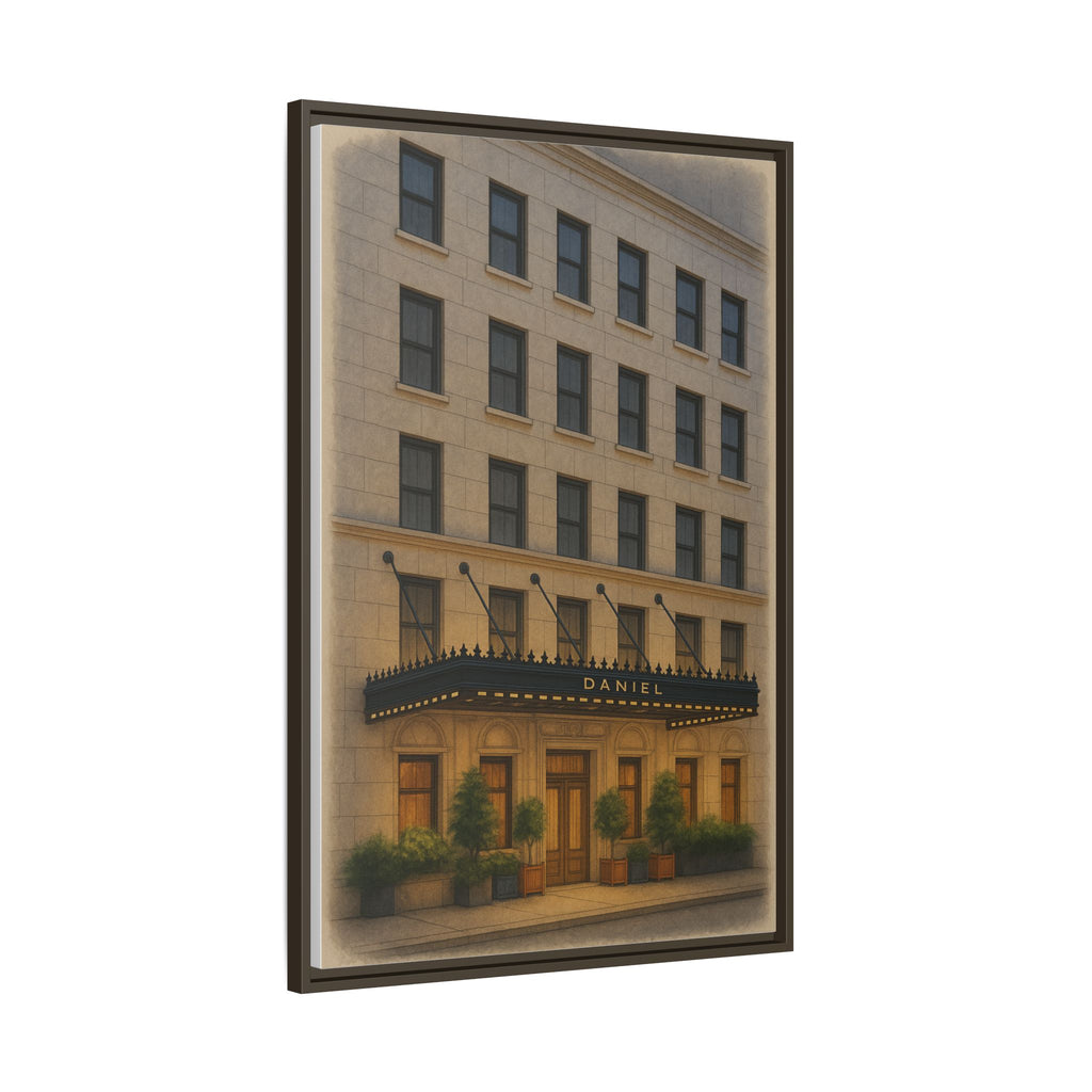Restaurant Daniel — Restaurant Print | Matte Canvas + Wooden Frame
