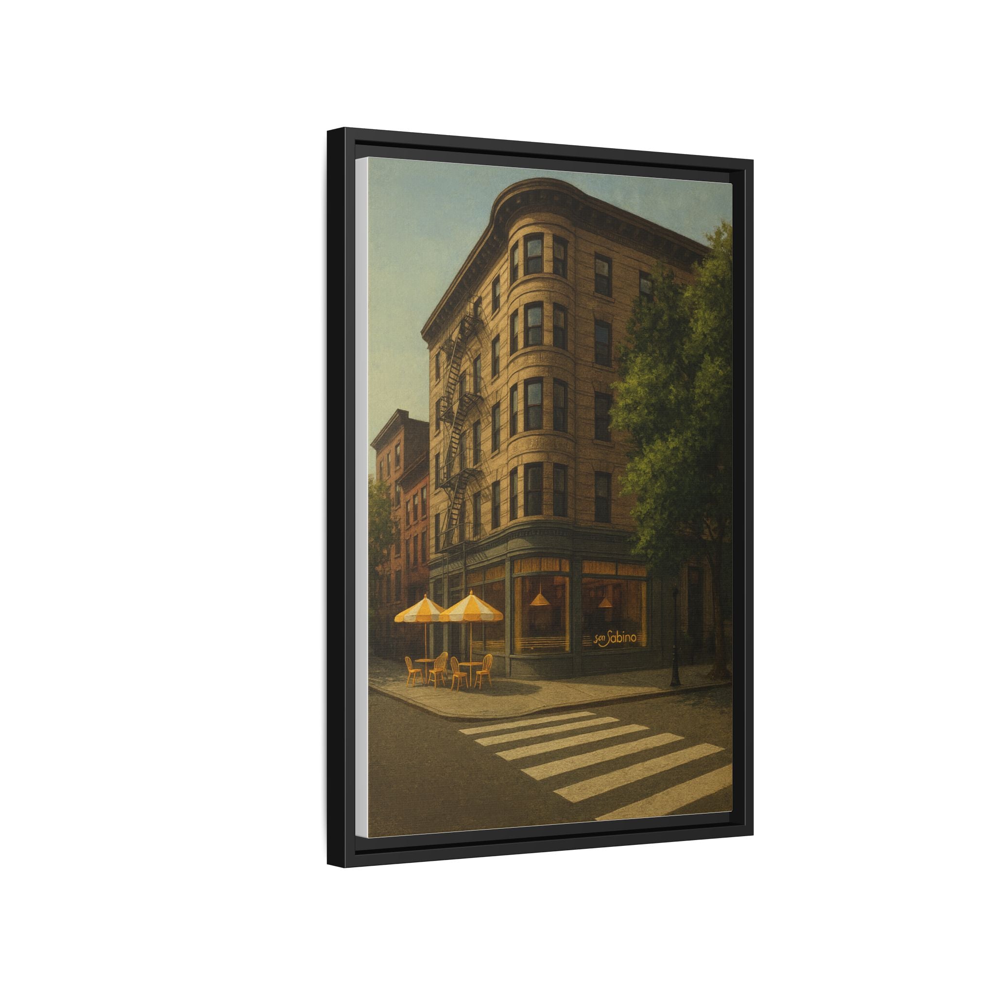 San Sabino Restaurant — Restaurant Print | Matte Canvas + Wooden Frame