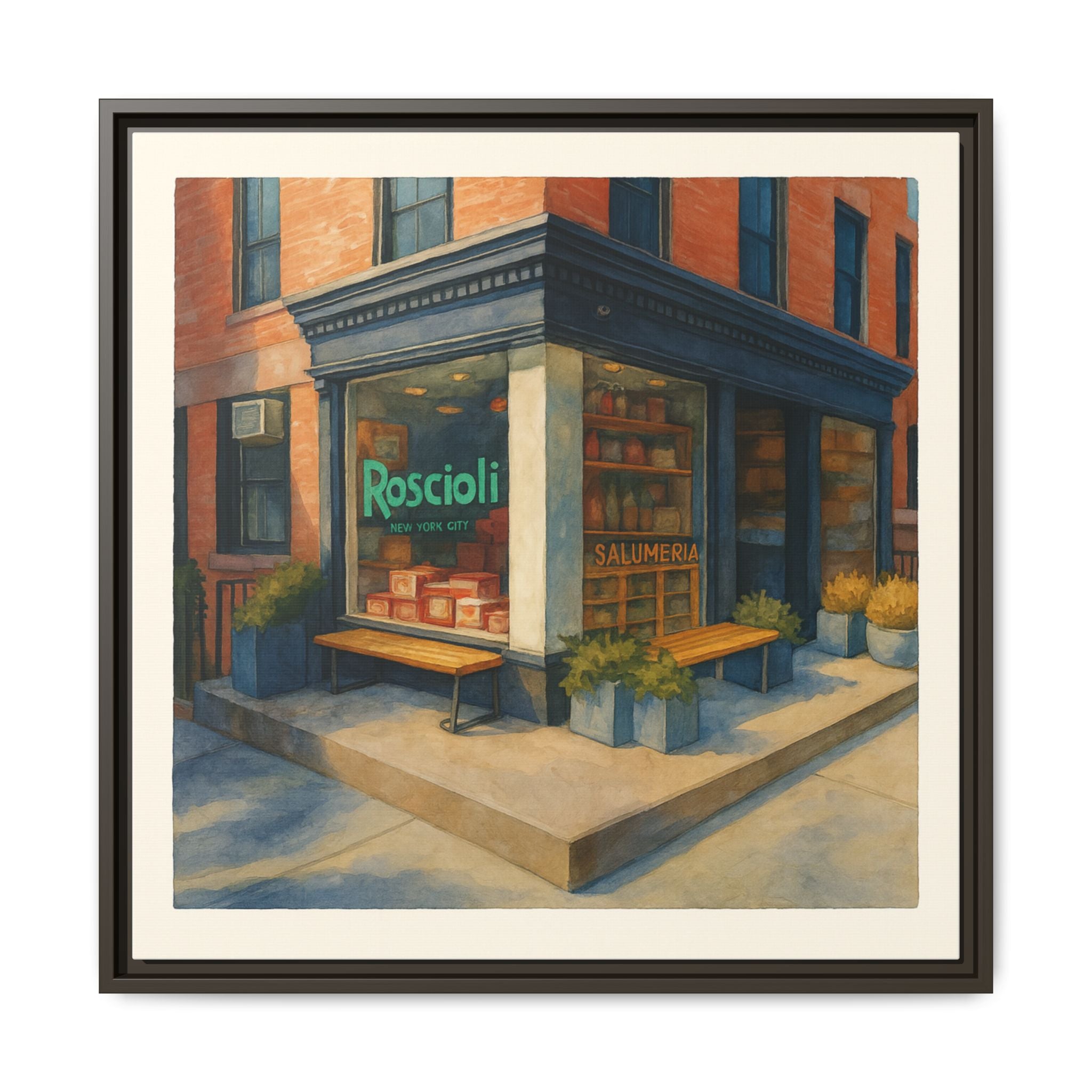 Roscioli Restaurant — Restaurant Print | Matte Canvas + Wooden Frame