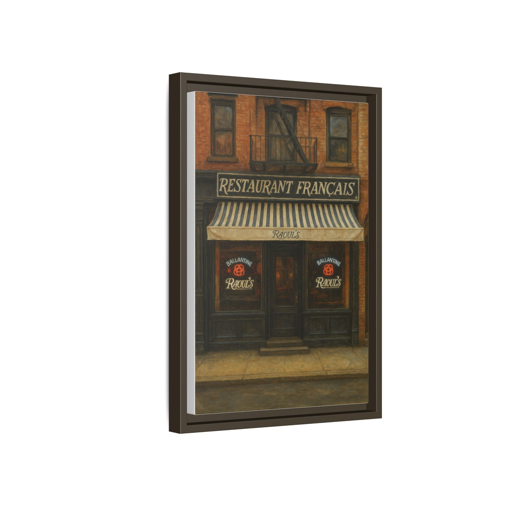 Raoul's Restaurant — Restaurant Print | Matte Canvas + Wooden Frame