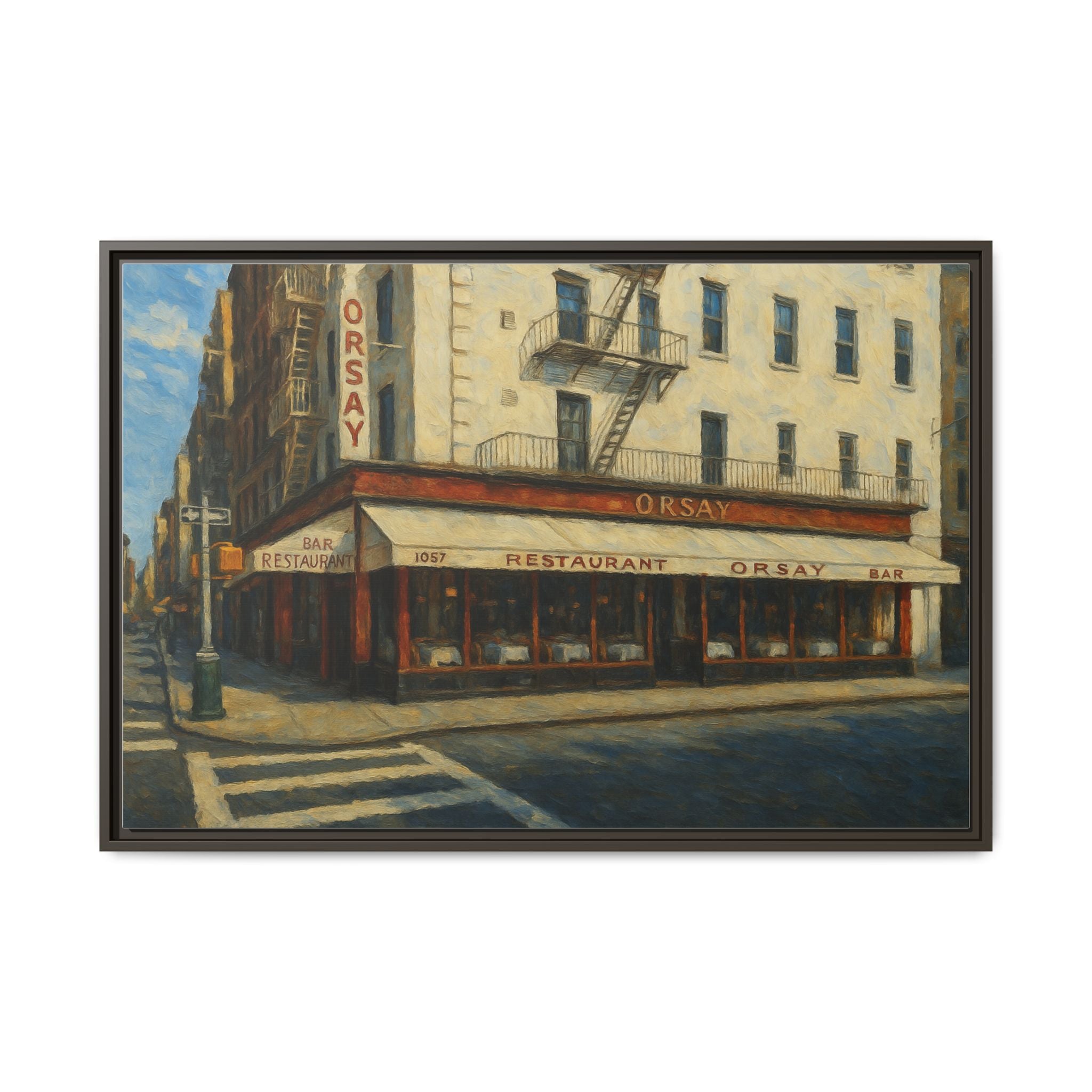 Orsay — Restaurant Print | Matte Canvas + Wooden Frame