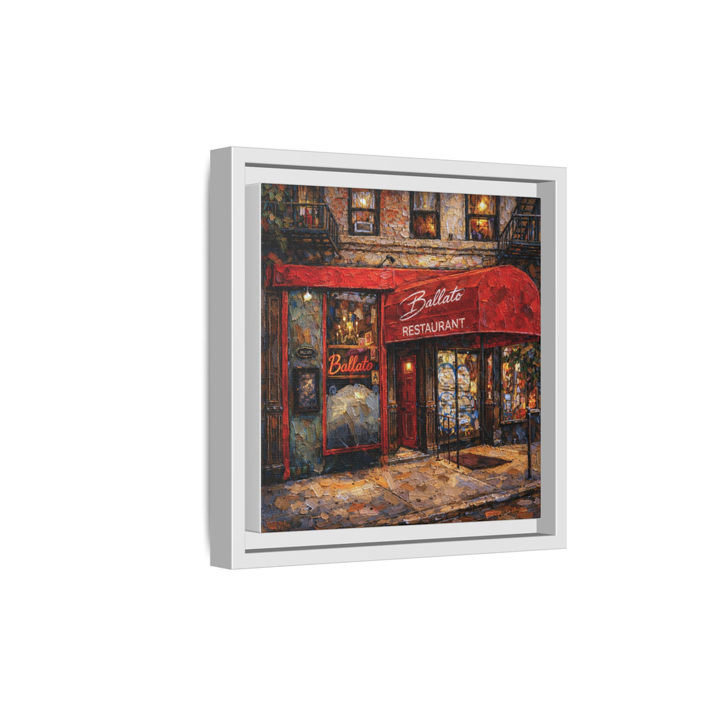 Emilio's Ballato — Restaurant Print | Matte Canvas + Wooden Frame