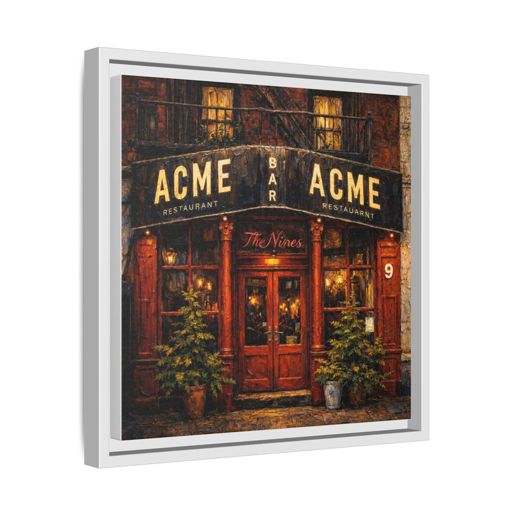 The Nines — Restaurant Print | Matte Canvas + Wooden Frame