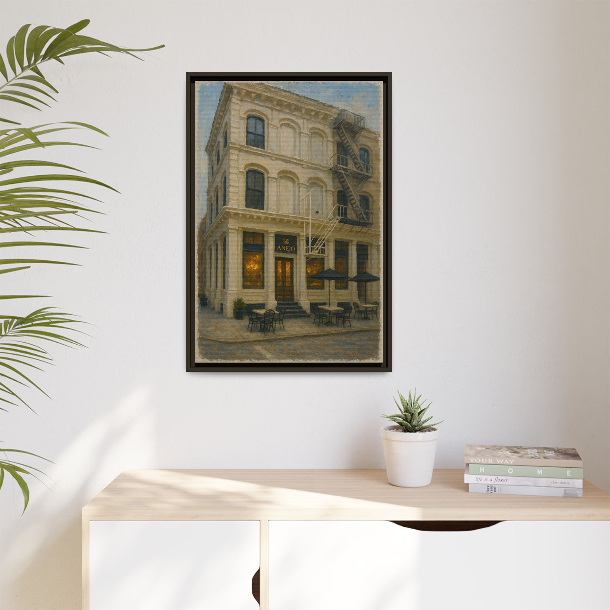 Anejo restaurant art anniversary gift framed print