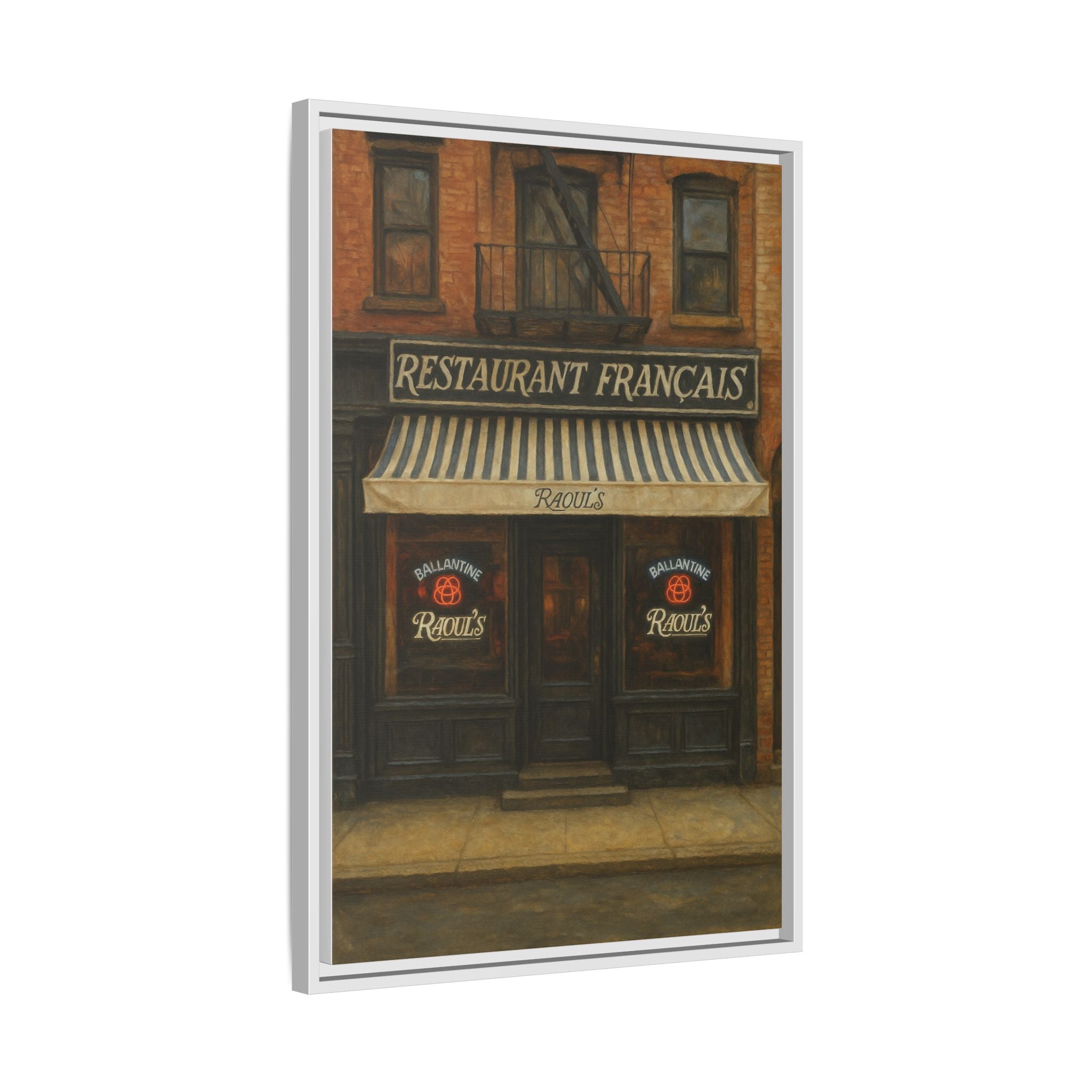 Raoul's Restaurant — Restaurant Print | Matte Canvas + Wooden Frame