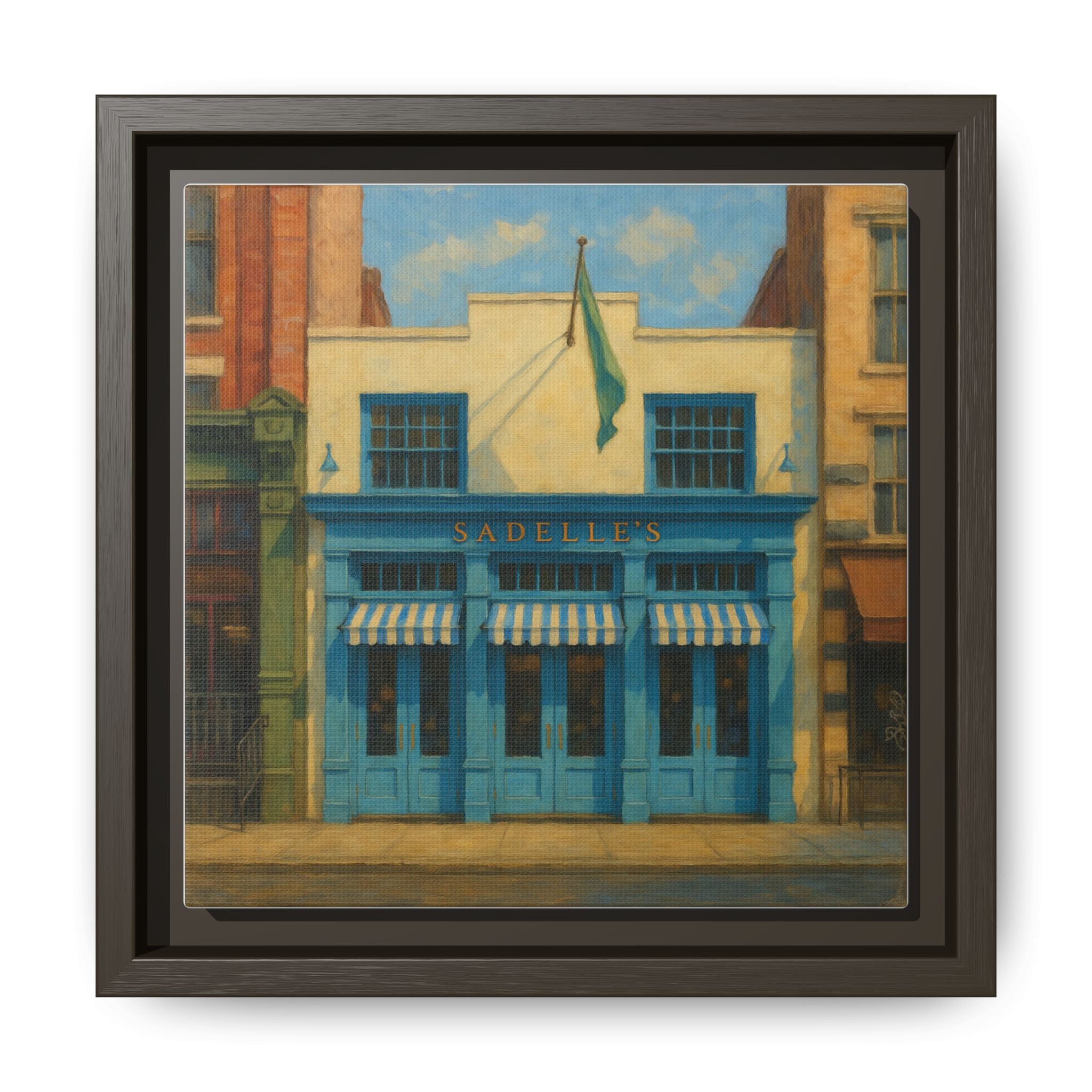 Sadelle's Restaurant — Restaurant Print | Matte Canvas + Wooden Frame